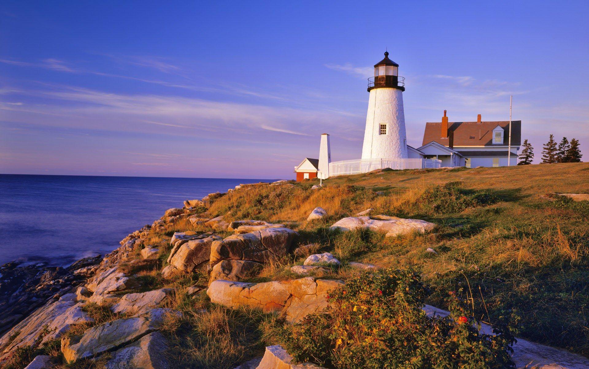 1920x1204 Pemaquid Lighthouse and Cliffs, Maine, USA 1920*1204第18 Desktop