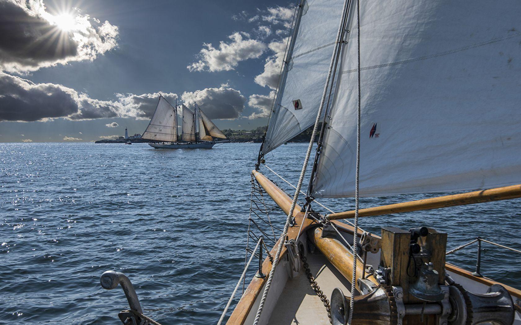 1680x1050 Photos Portland Maine Casco Bay Sea Yacht Sailing 1680x1050