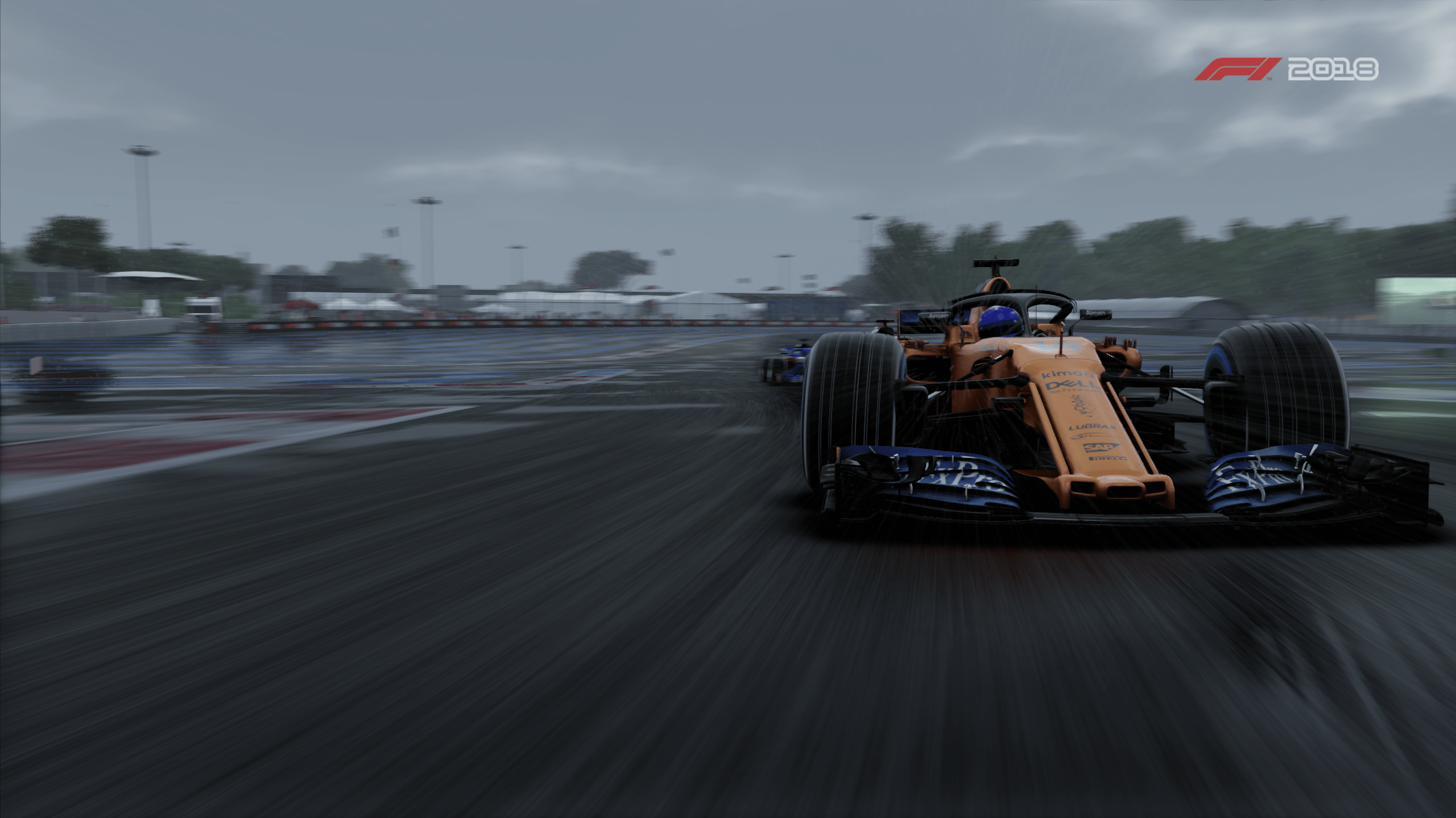 2560x1440 F1 2018 Formula 1 Mclaren Mclaren Mcl33 Rain Vehicle Wallpaper:2560x1440