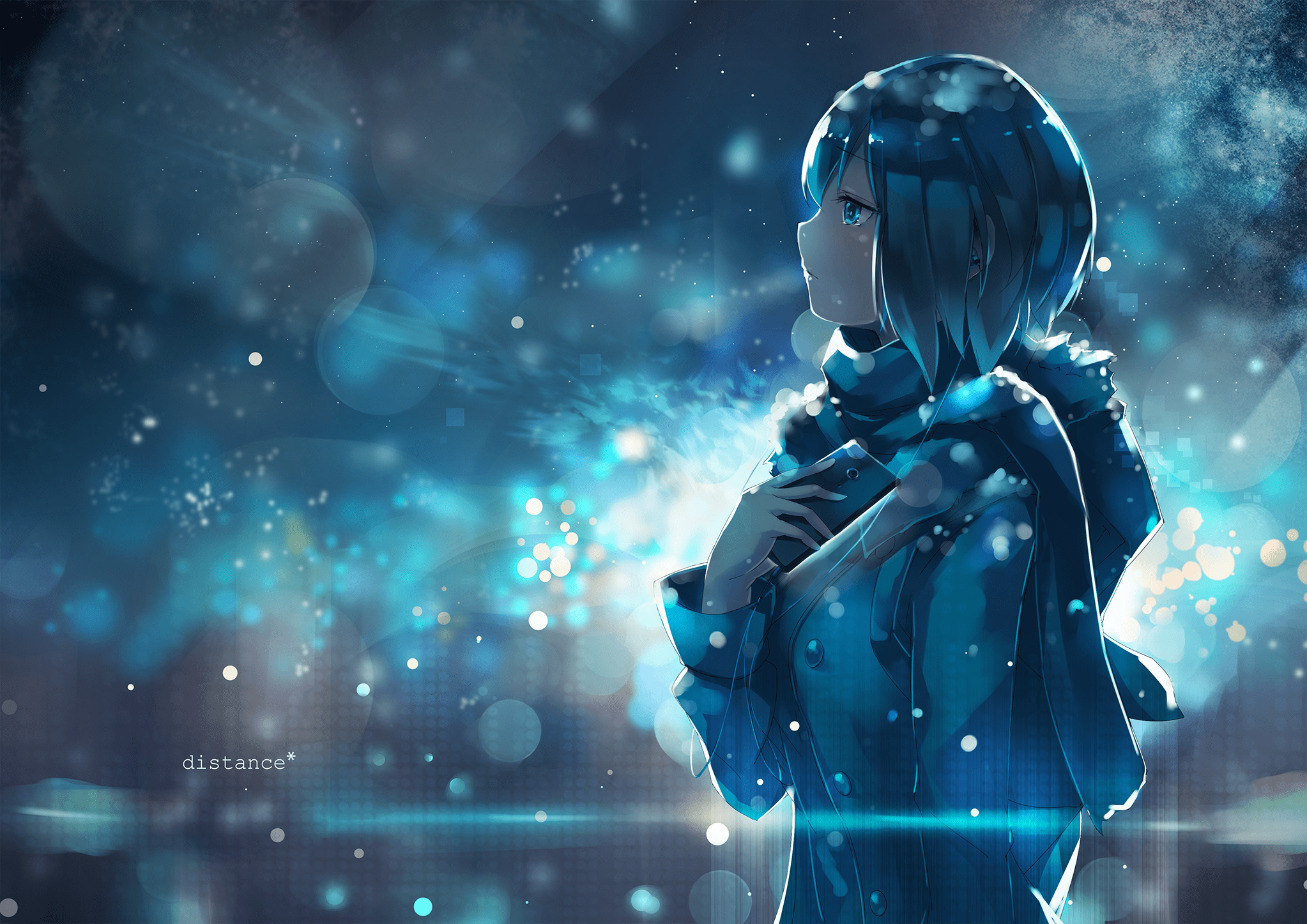 2046x1447 Anime Girl HD Wallpaper by c.c.R