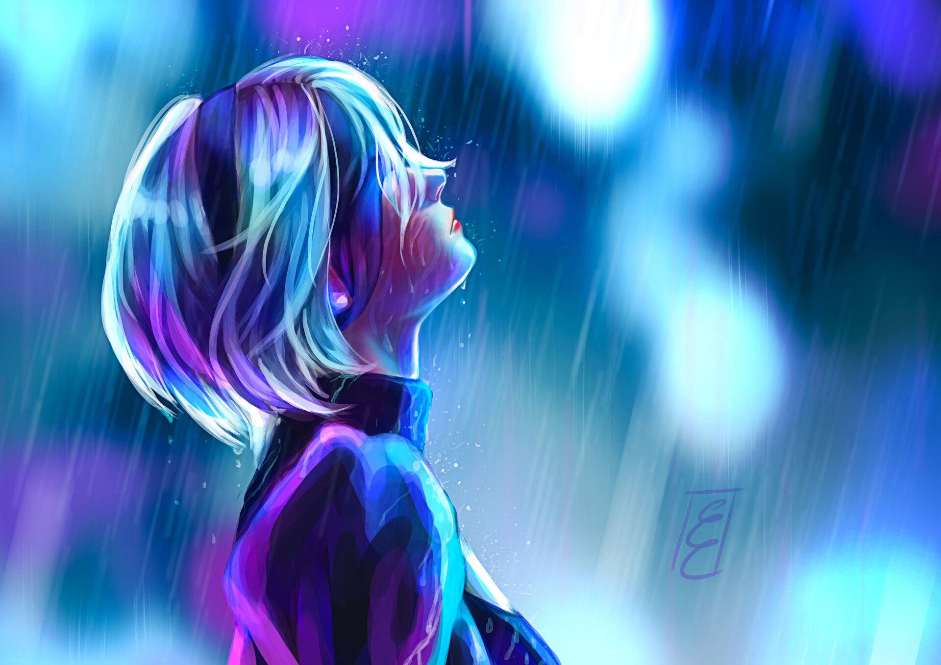1920x1357 NieR: Automata HD, Profile, Rain Gallery HD Wallpaper