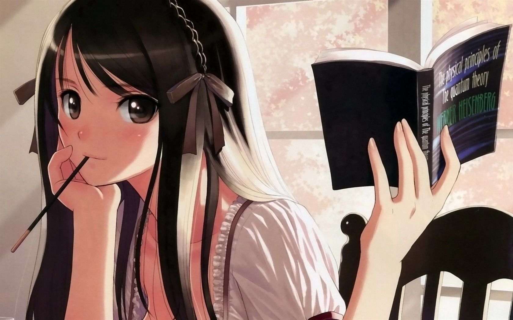1680x1050 Cute Girls Study Reading 2016 Anime Design HD Wallpaper