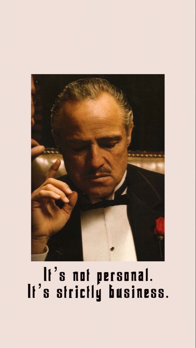 676x1200 Don Vito Corleone “The Godfather”. Godfather quotes, The godfather wallpaper, Favorite movie quotes