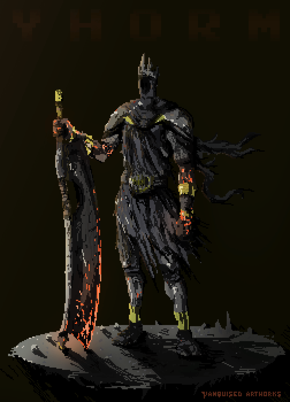 1008x1400 I decided to give pixel Yhorm a go. Hope you guys like it!
