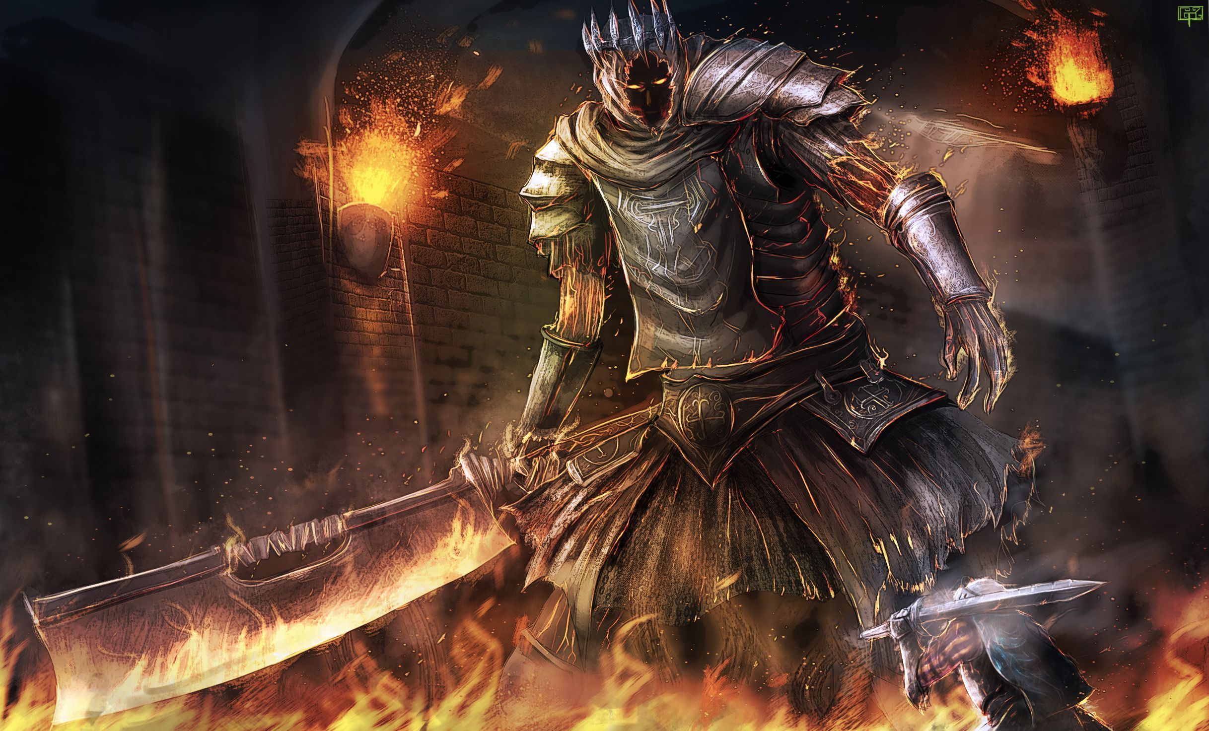 2435x1473 Dark Souls III Image by Pixiv Id 11887748 Anime Image Board