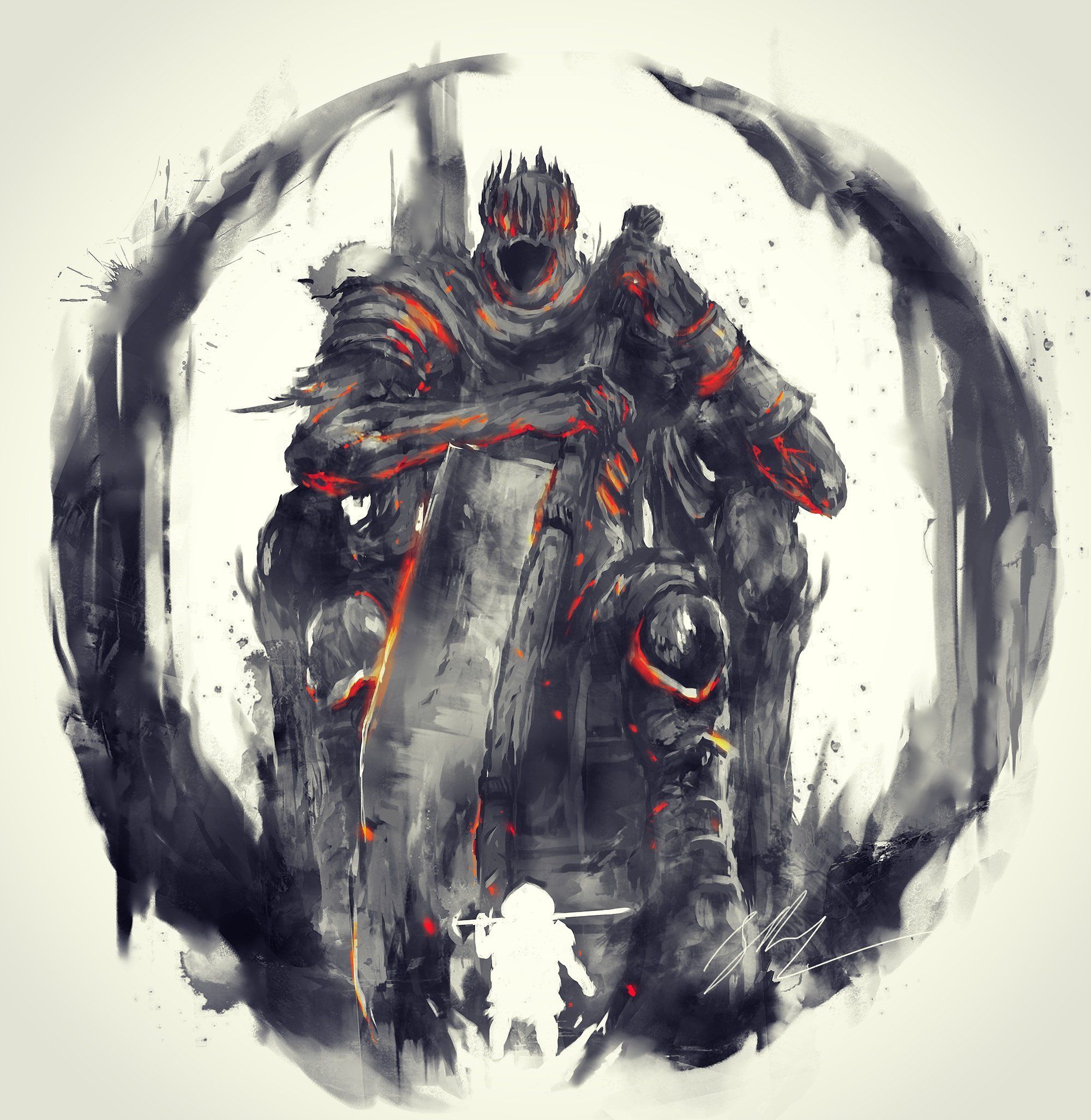 2000x2053 Shimhaq Yhorm #giant #yhorm #soulstober #darksouls #siegward #fanart #fromsoftware