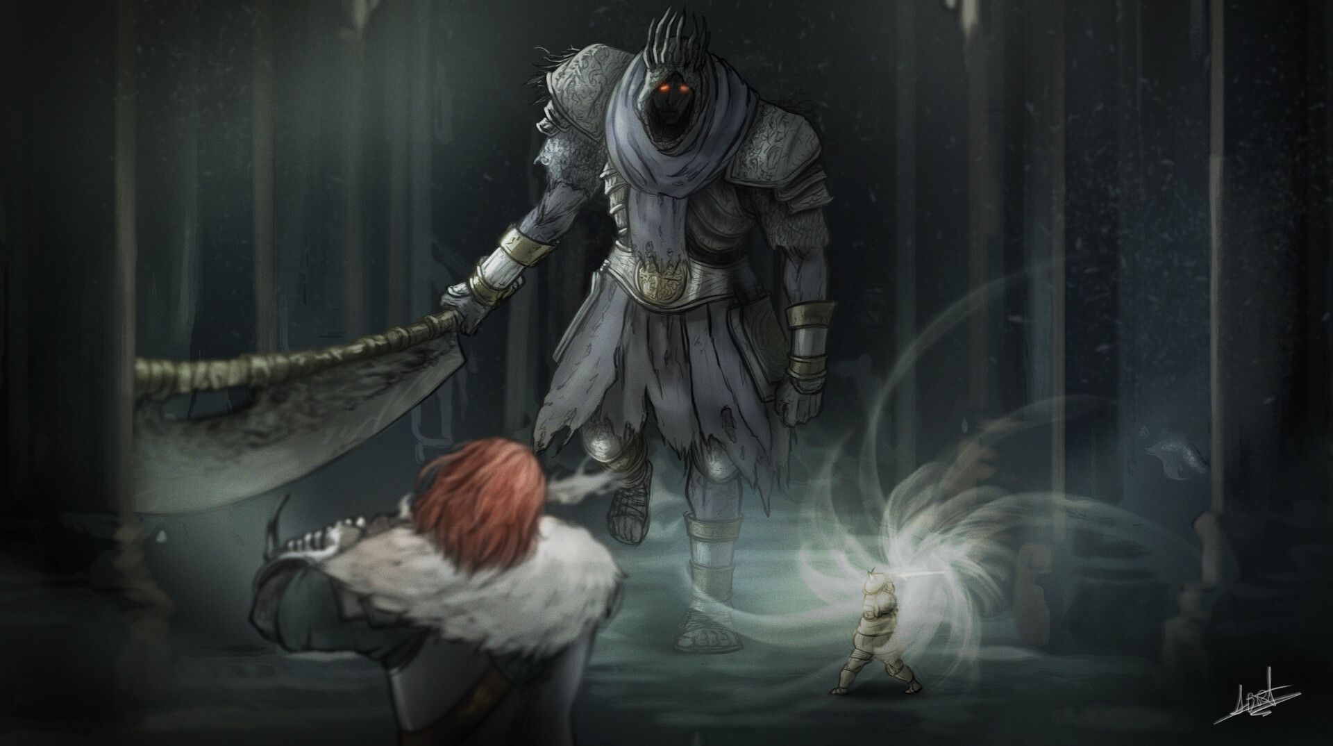 1920x1074 Yhorm, The Giant (Dark Souls III)