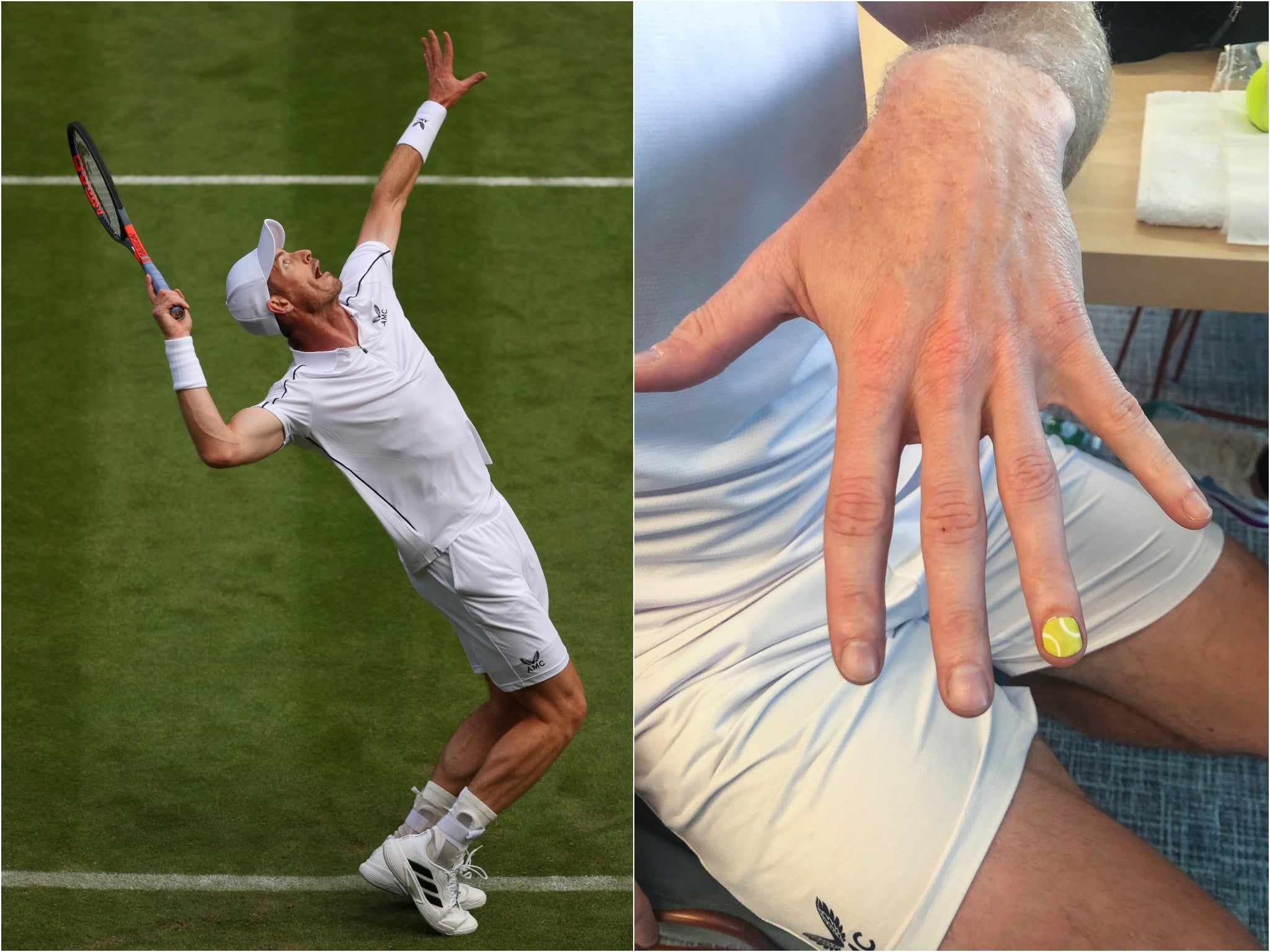 2048x1536 Andy Murray Gets Tennis Themed Manicure At Wimbledon By Celebrity Nail Artist Michelle Humphrey