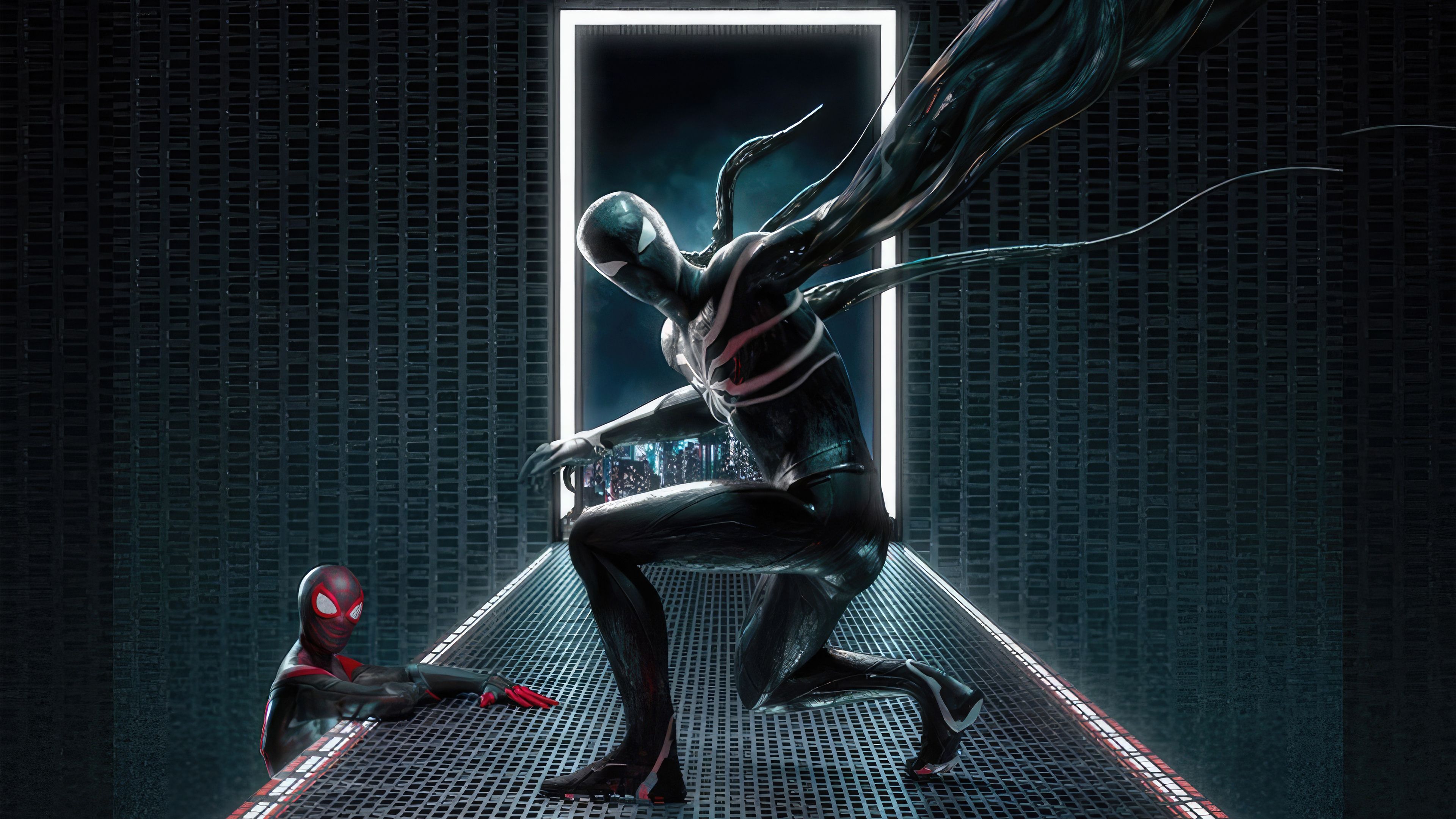 3840x2160 Comic Image Spider Man And Venom In Spider Man 2