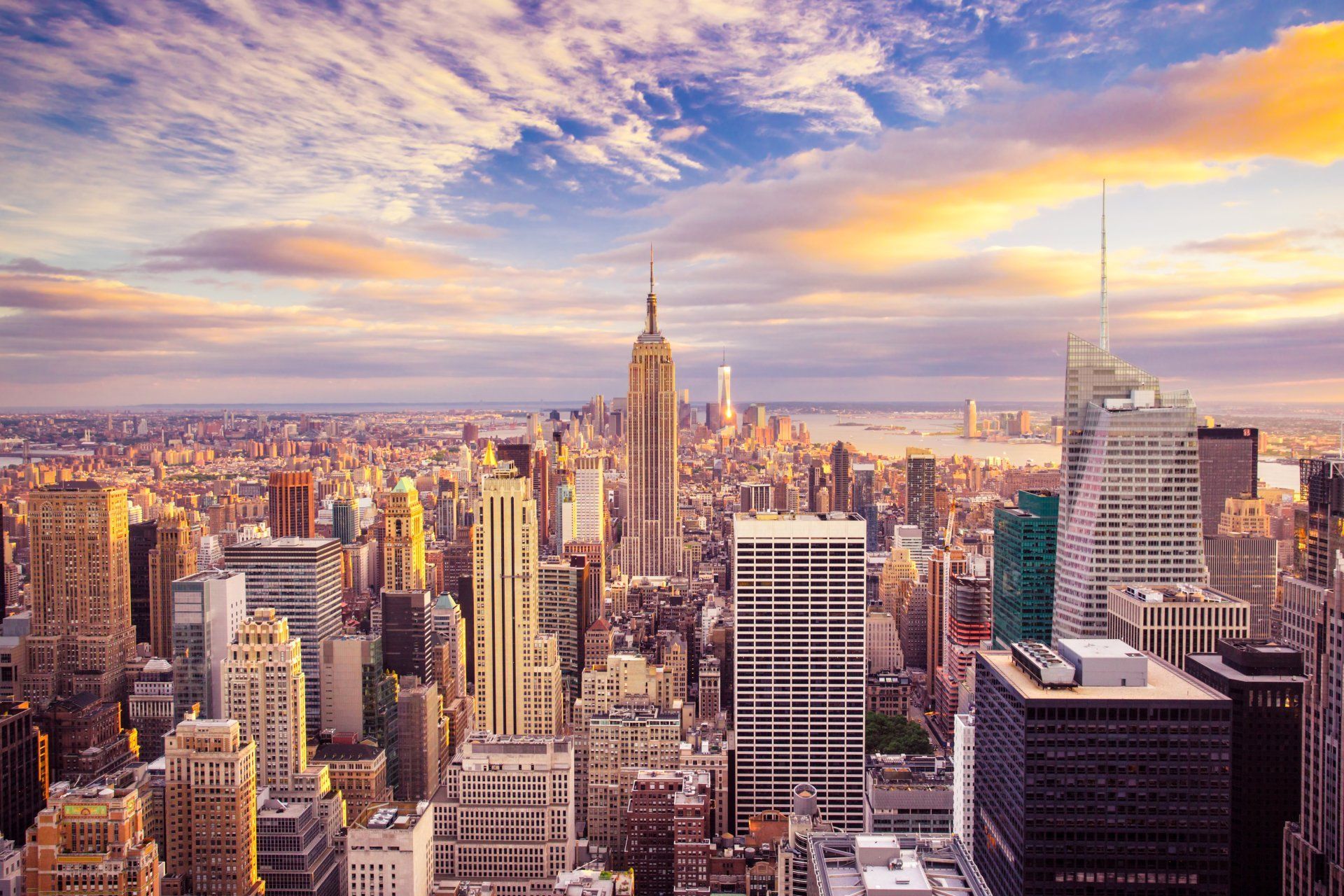 1920x1280 New York Cityscape at Dusk Ultra HD Wallpaperx3488