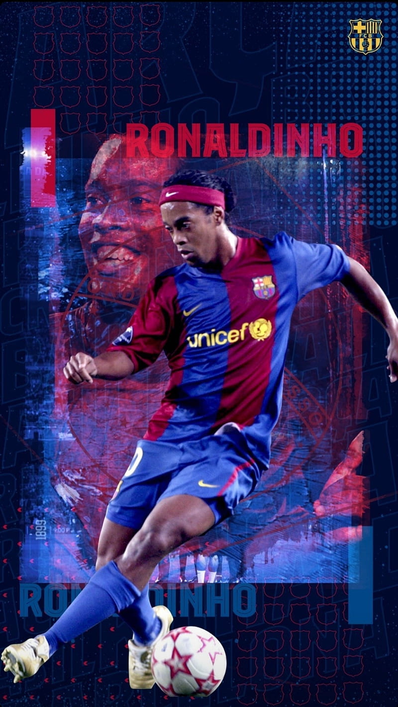 800x1422 Ronaldinho, barcelona, brazil, HD phone wallpaper