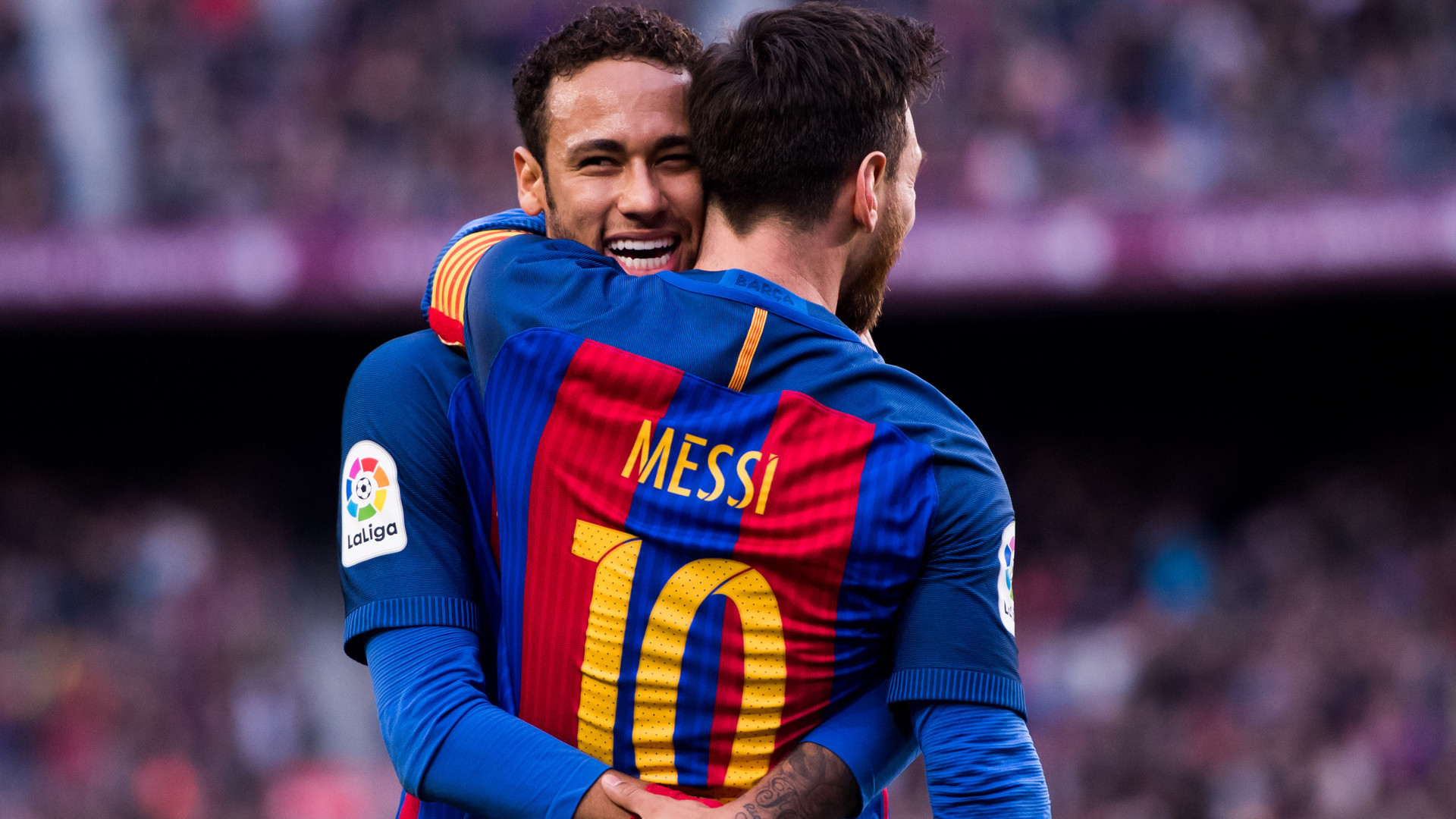 1920x1080 Neymar And Messi Wallpaper