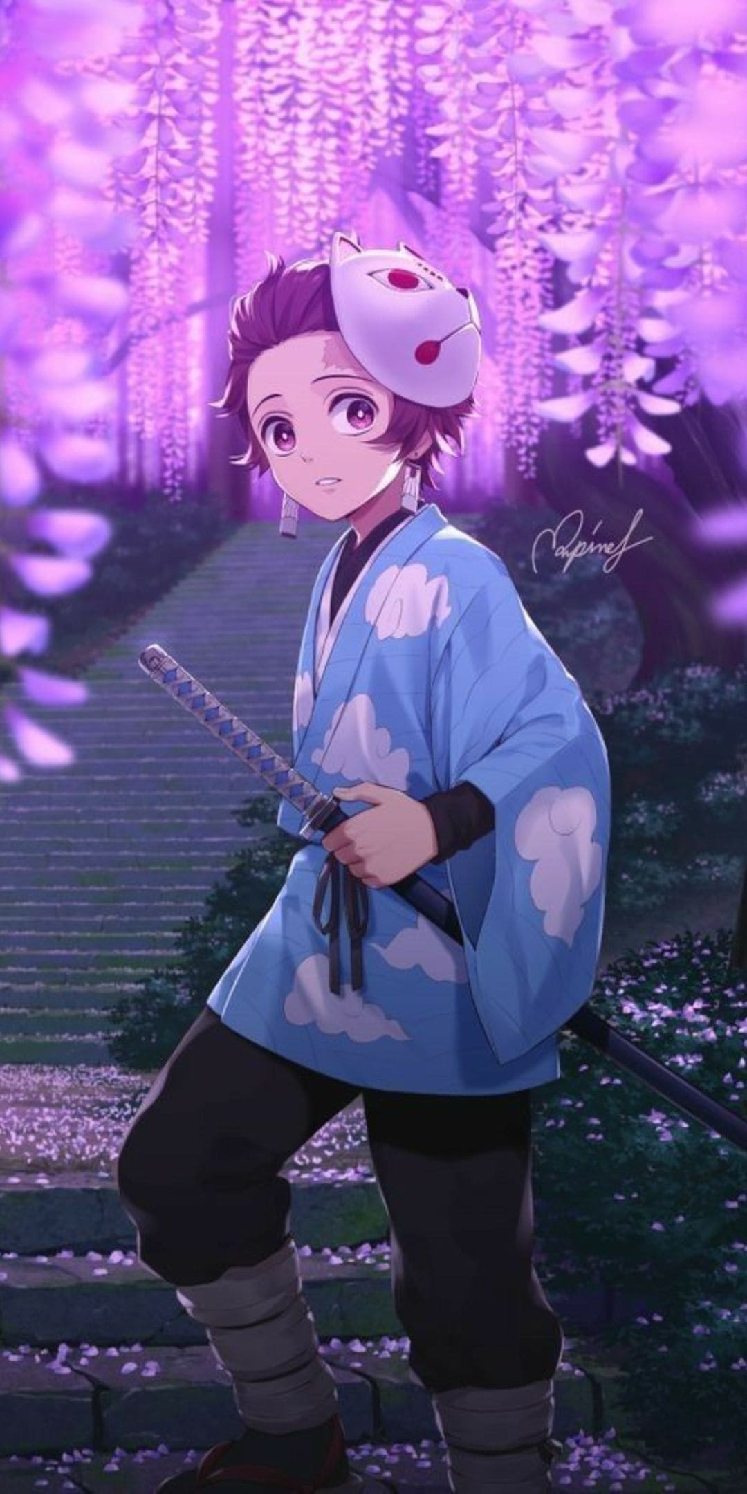 1080x2160 Best Tanjiro Kamado iPhone Wallpaper