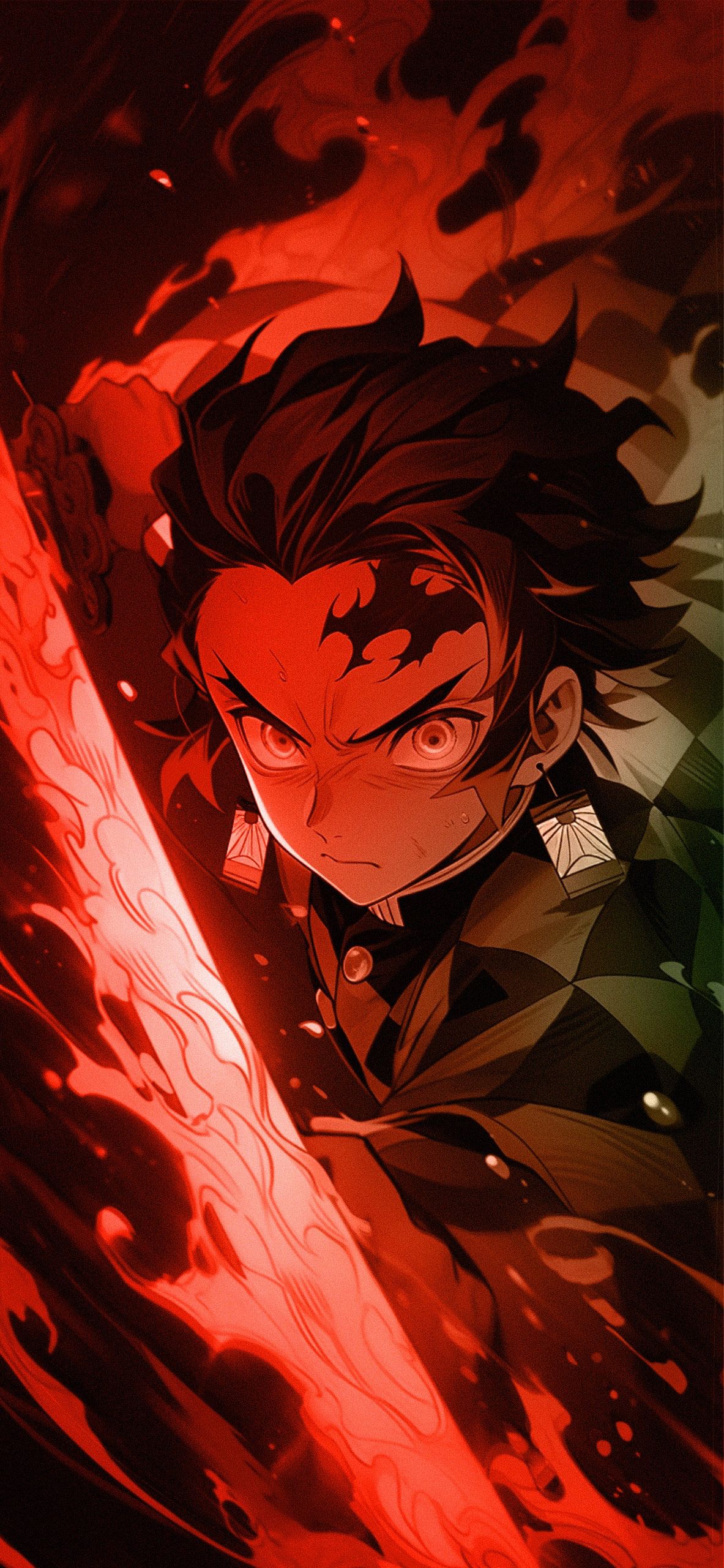 1183x2560 Tanjiro Flame Breathing Wallpaper Slayer Wallpaper