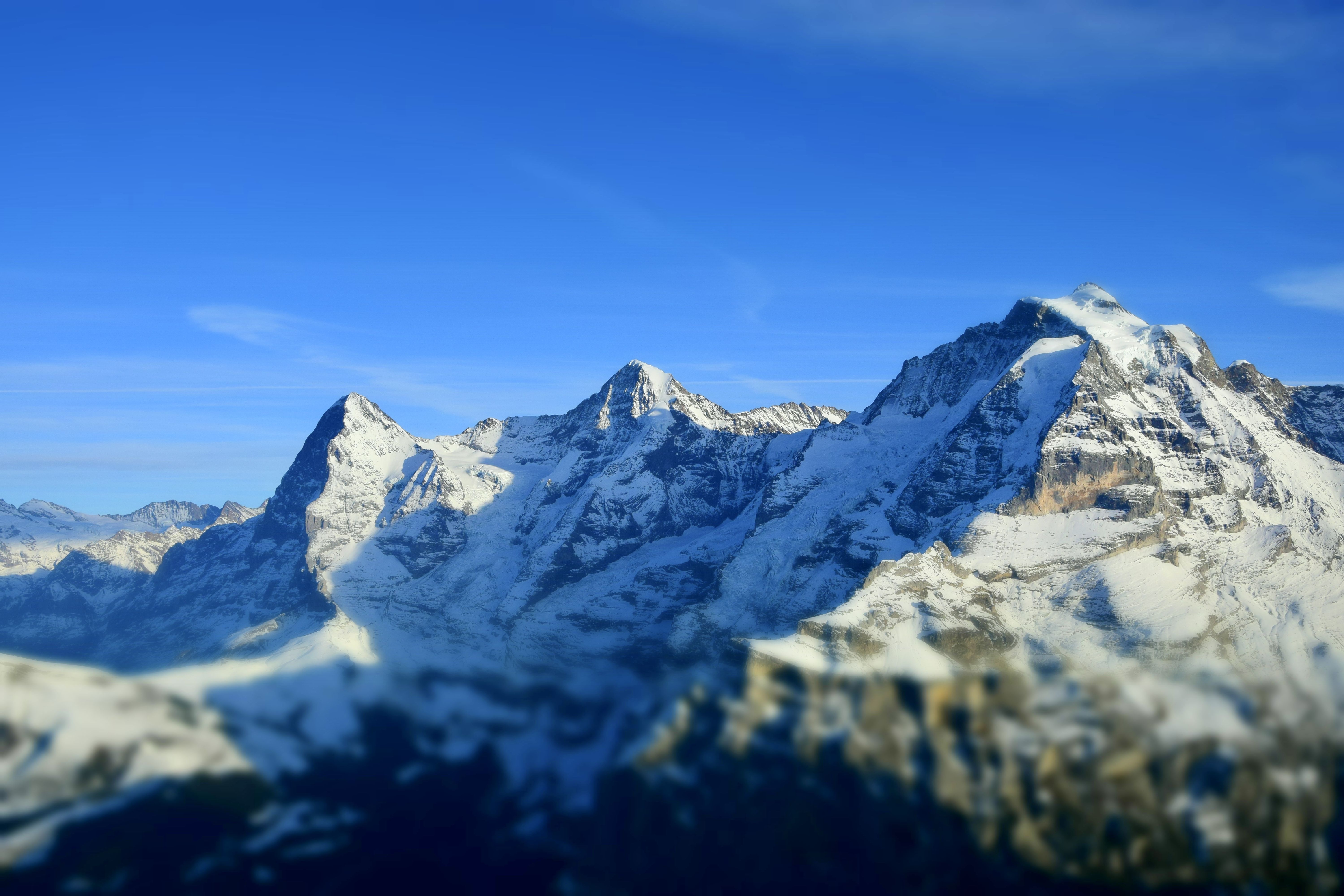 6000x4000 Eiger, Mönch and Jungfrau, Swiss Skyline, Birg, Schilthorn (Ank Kumar)