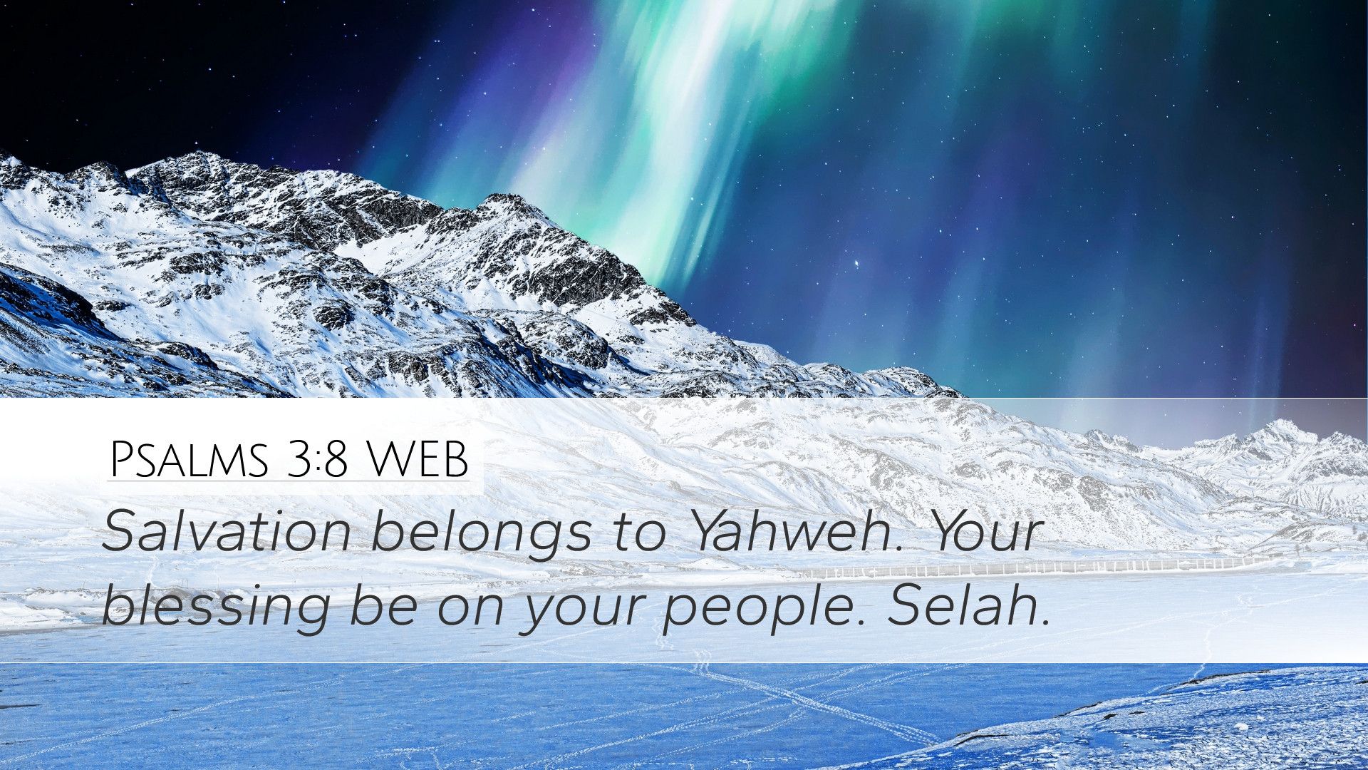 1920x1080 Psalms 3:8 WEB Desktop Wallpaper belongs to Yahweh. Your blessing be on