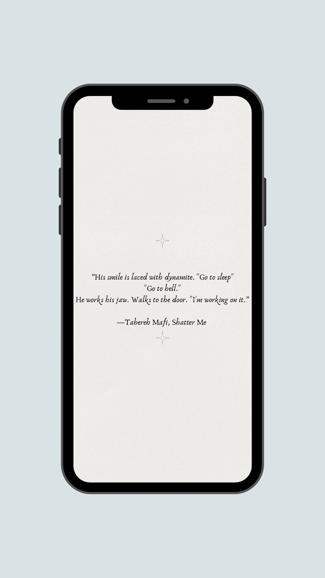 1080x1920 Shatter Me iPhone Wallpaper Quotes