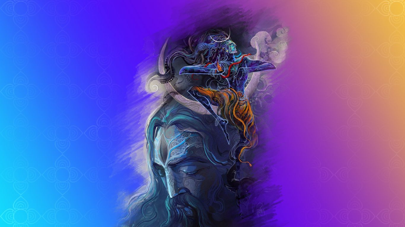 1366x768 Free download Lord Shiva God Mahadev digital art wallpaper background Eyecandy [1366x768] for your Desktop, Mobile & Tablet. Explore Lord Shiva Laptop Wallpaper. Lord Shiva HD Wallpaper, Lord Shiva