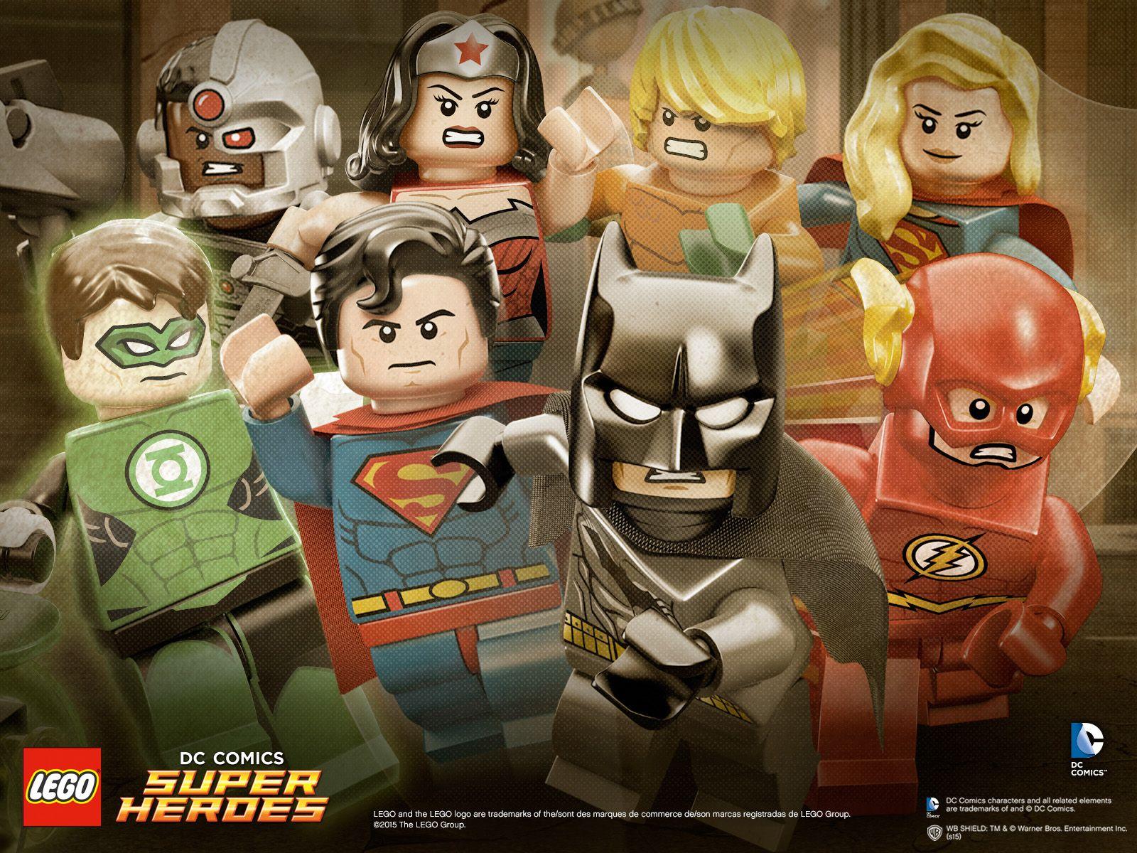 1600x1200 Group of Superheroes Wallpaper Lego