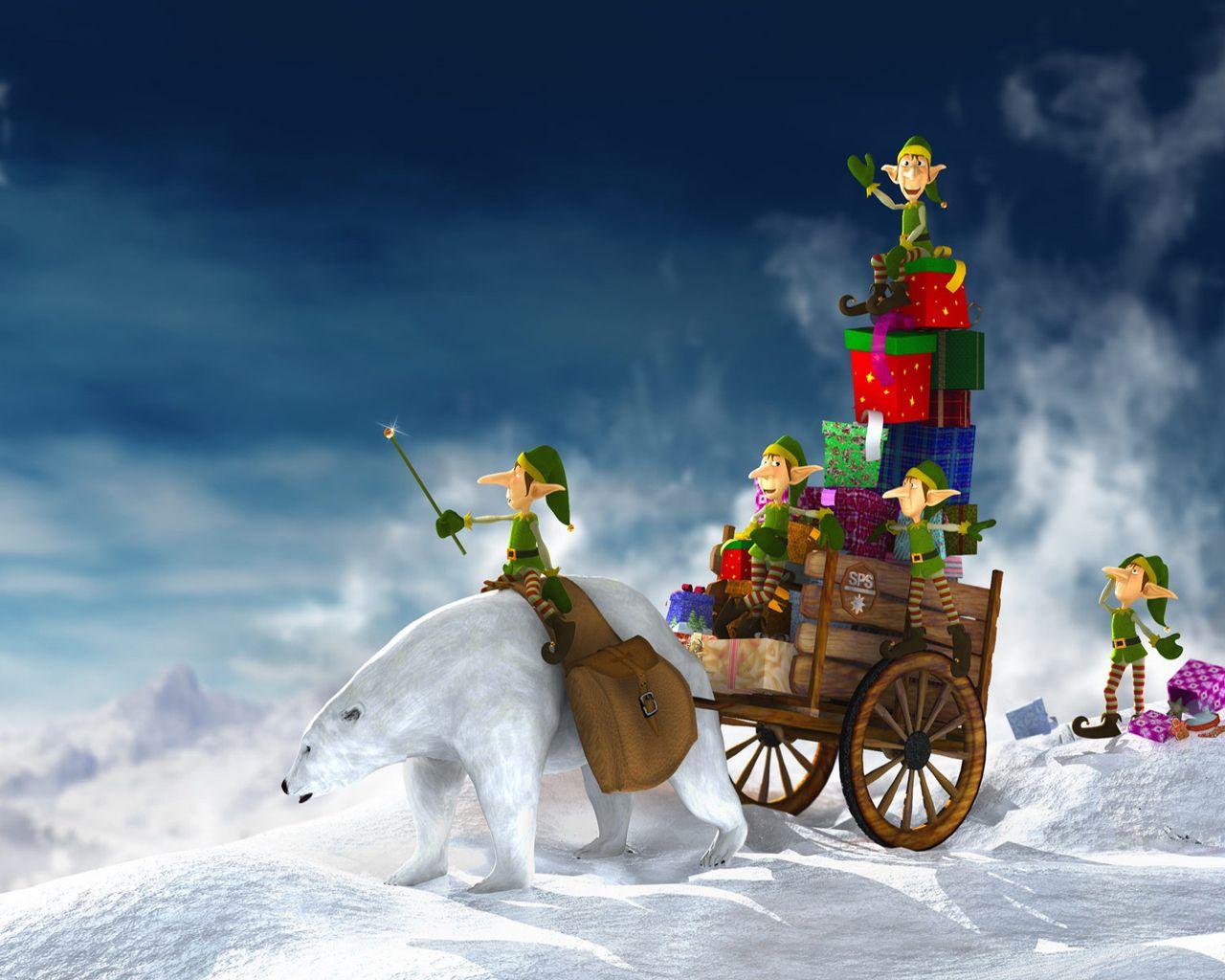 1280x1024 wallpaper aku low cuwex: free christmas desktop