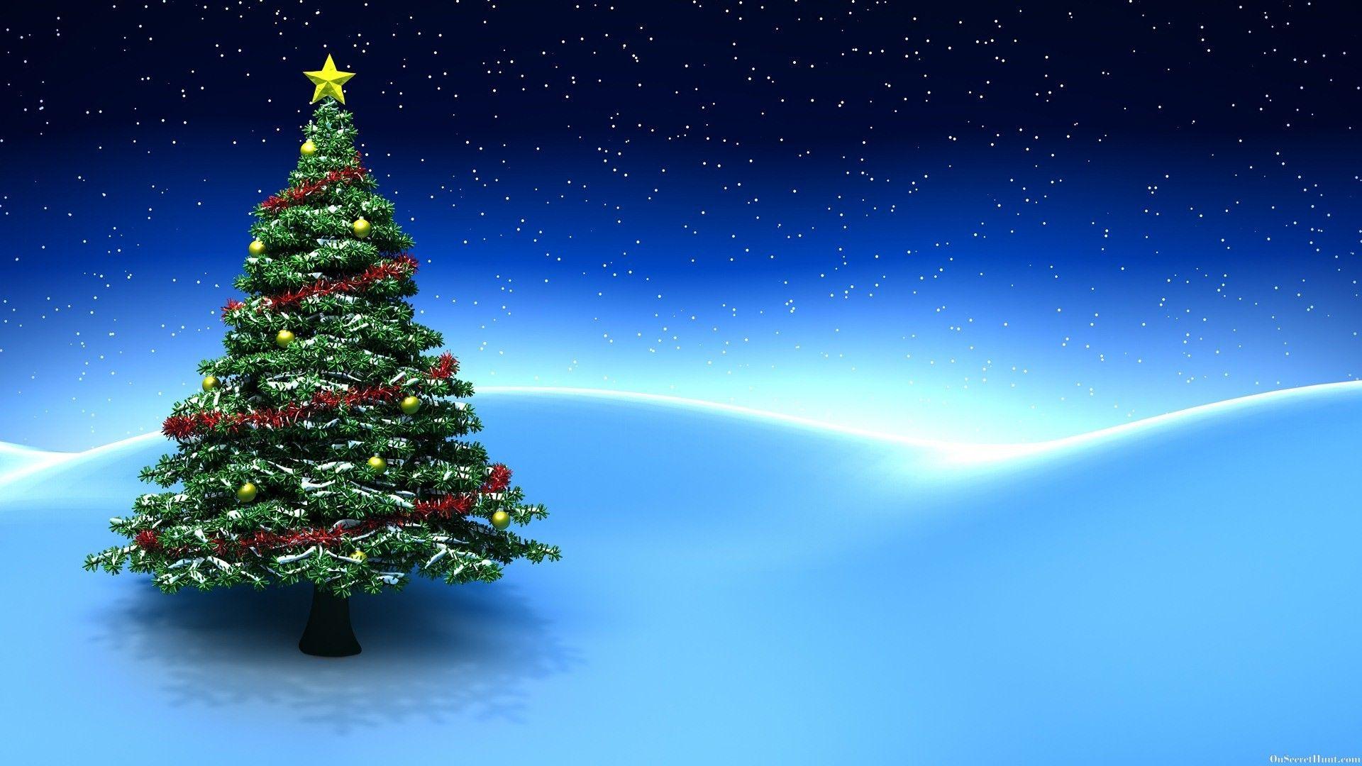 1920x1080 Christmas Tree Wallpaper Background