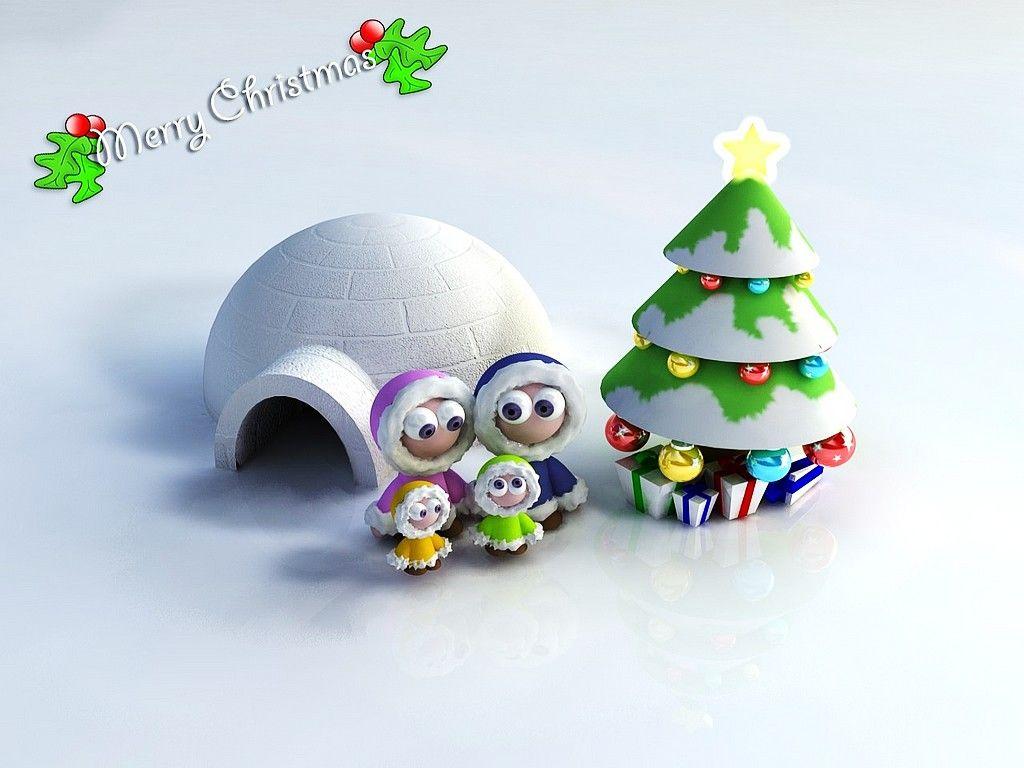 1024x768 Cute 3D Wallpaper