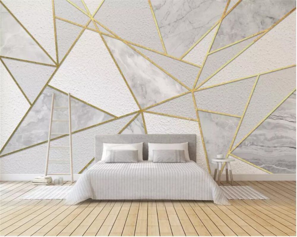 1000x800 Customized 3D Wallpaper Mural Modern Geometric Marble Wall Living Room Interior Background Wall 3D Wallpaper Tapety