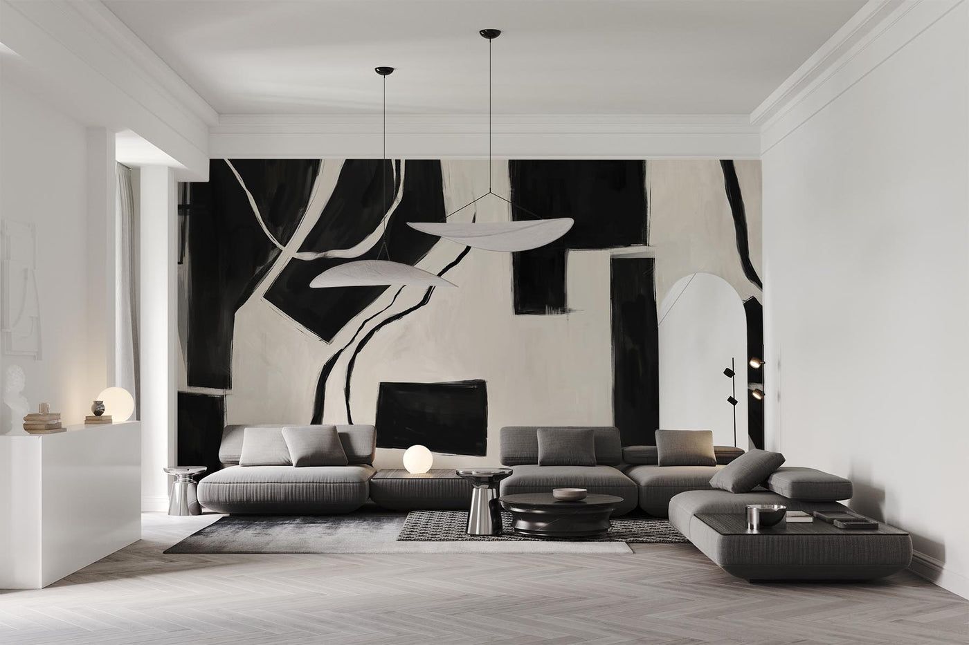 1400x933 Stunning Black and White Wall Murals for Your Home