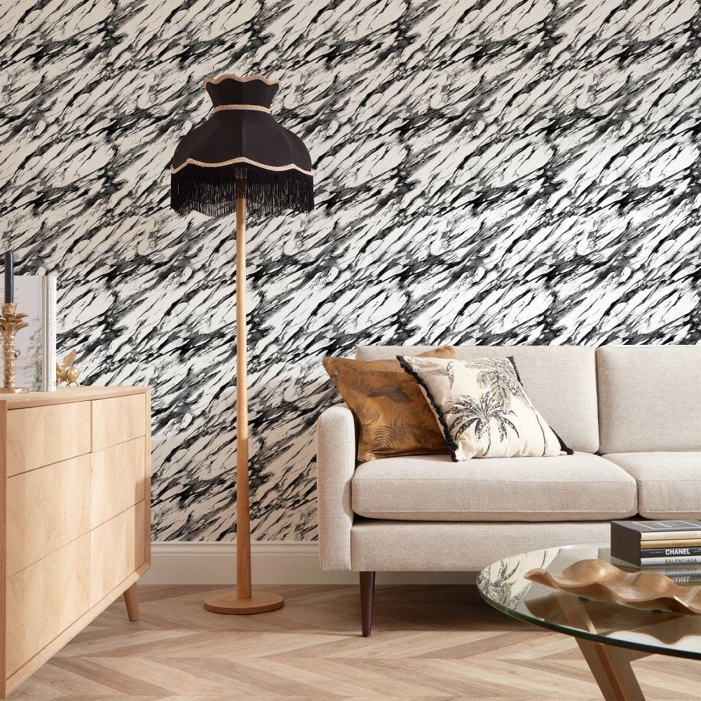 1000x1000 Modern Marble wallpaper in black & white. I Love Wallpaper