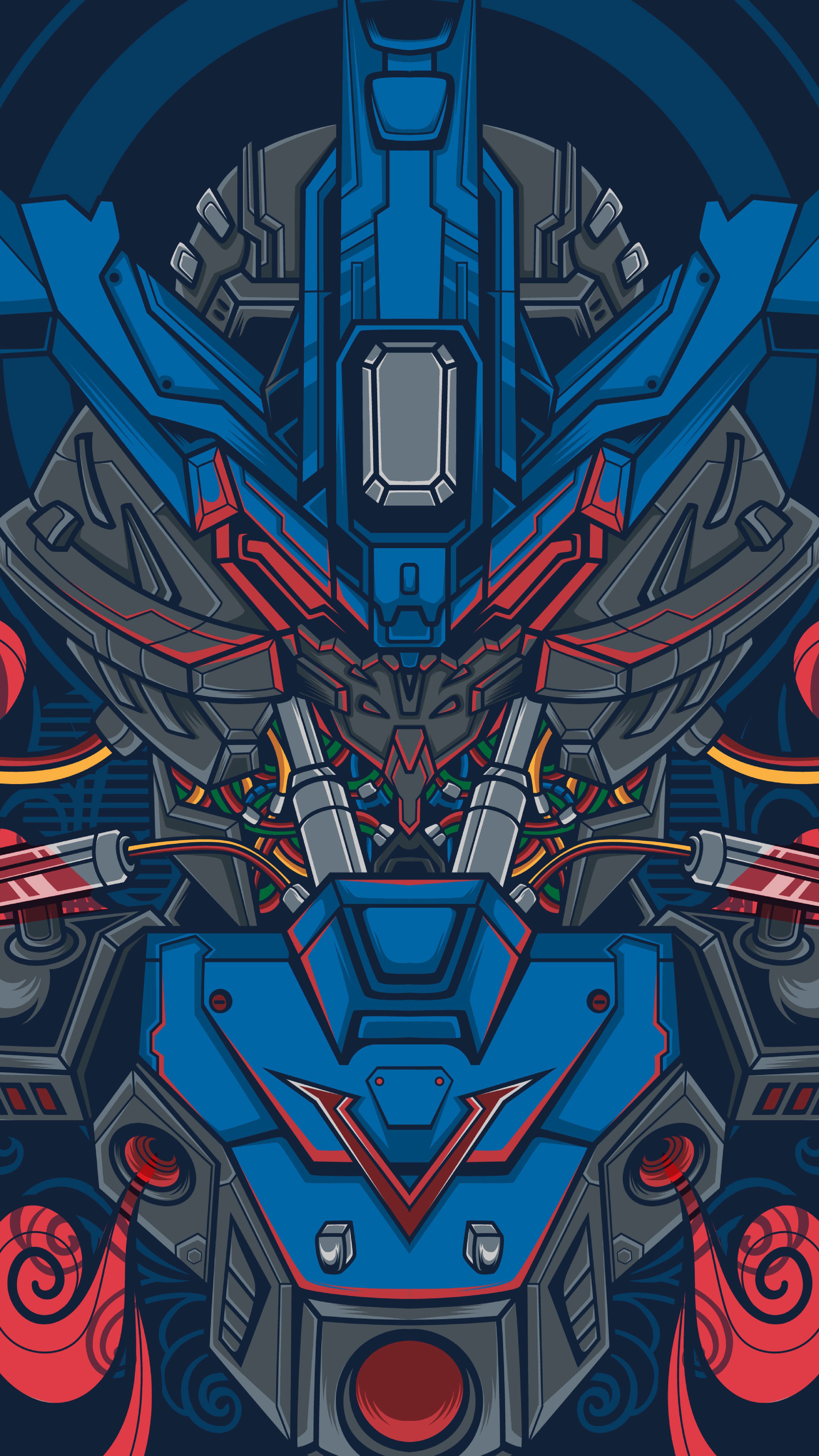 4501x8000 Vidar Gundam. Wallpaper ponsel, Wallpaper kartun, Seni grafis
