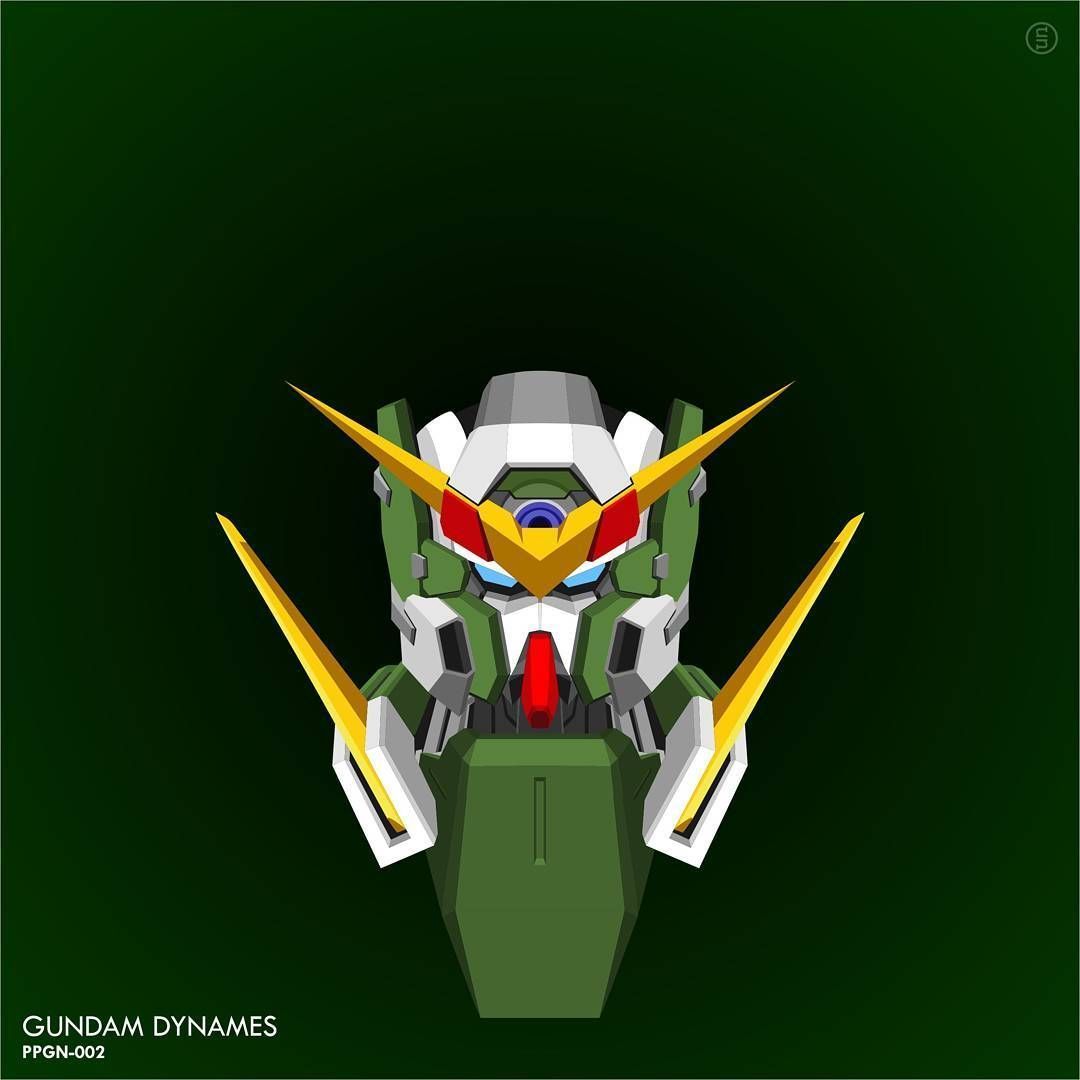 1080x1080 Gundam Dynames Wallpaper