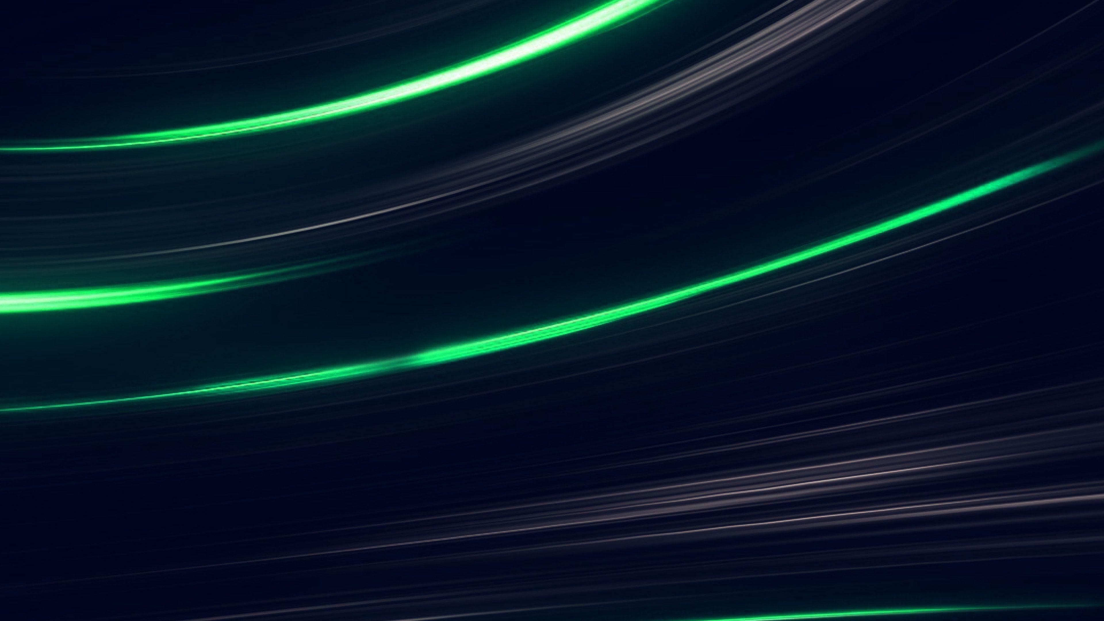 3840x2160 wallpaper for desktop, laptop. curve abstract line dark green