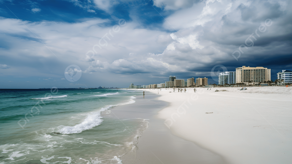 1200x673 Pensacola Beach Under Cloudy Weather Background, Weather Stock Videos, Royaltyfree Footage, Picture Of Panama City Beach Florida Background Image And Wallpaper for Free Download