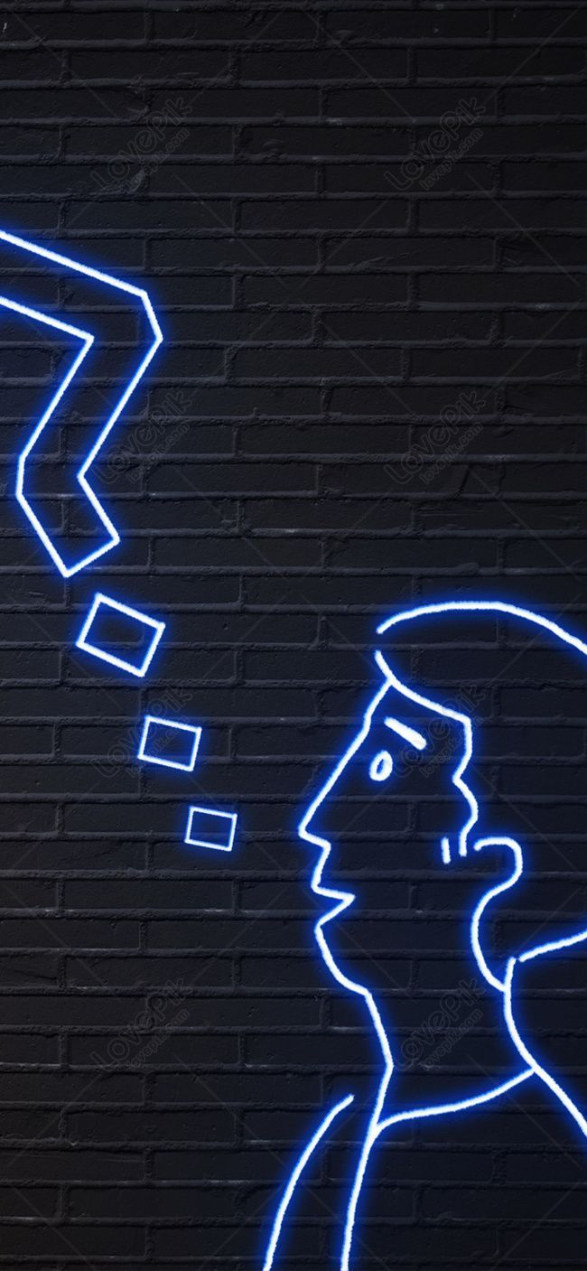 650x1407 Creative Neon Lamp Cell Phone Wallpaper Image Free Download