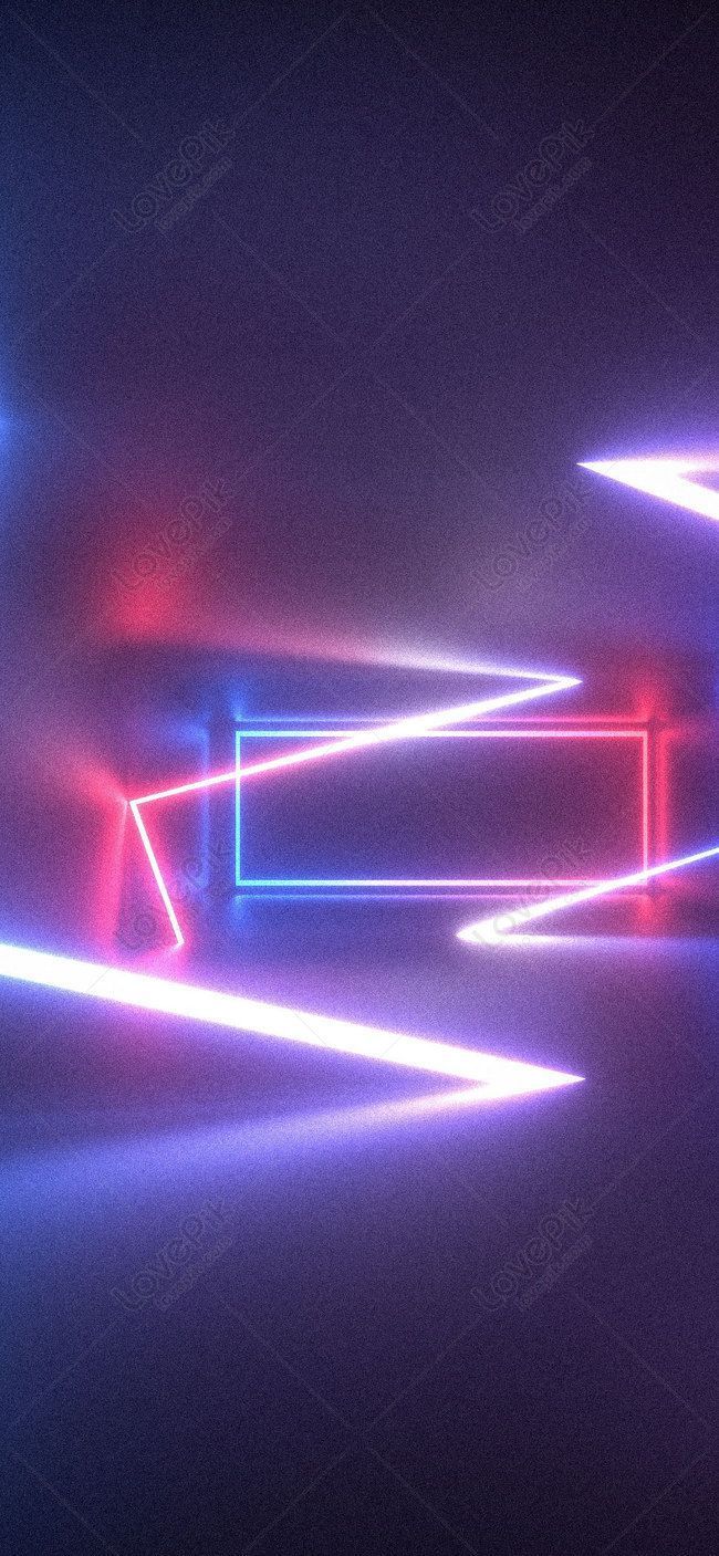 650x1407 Neon Light Mobile Phone Wallpaper Image Free Download