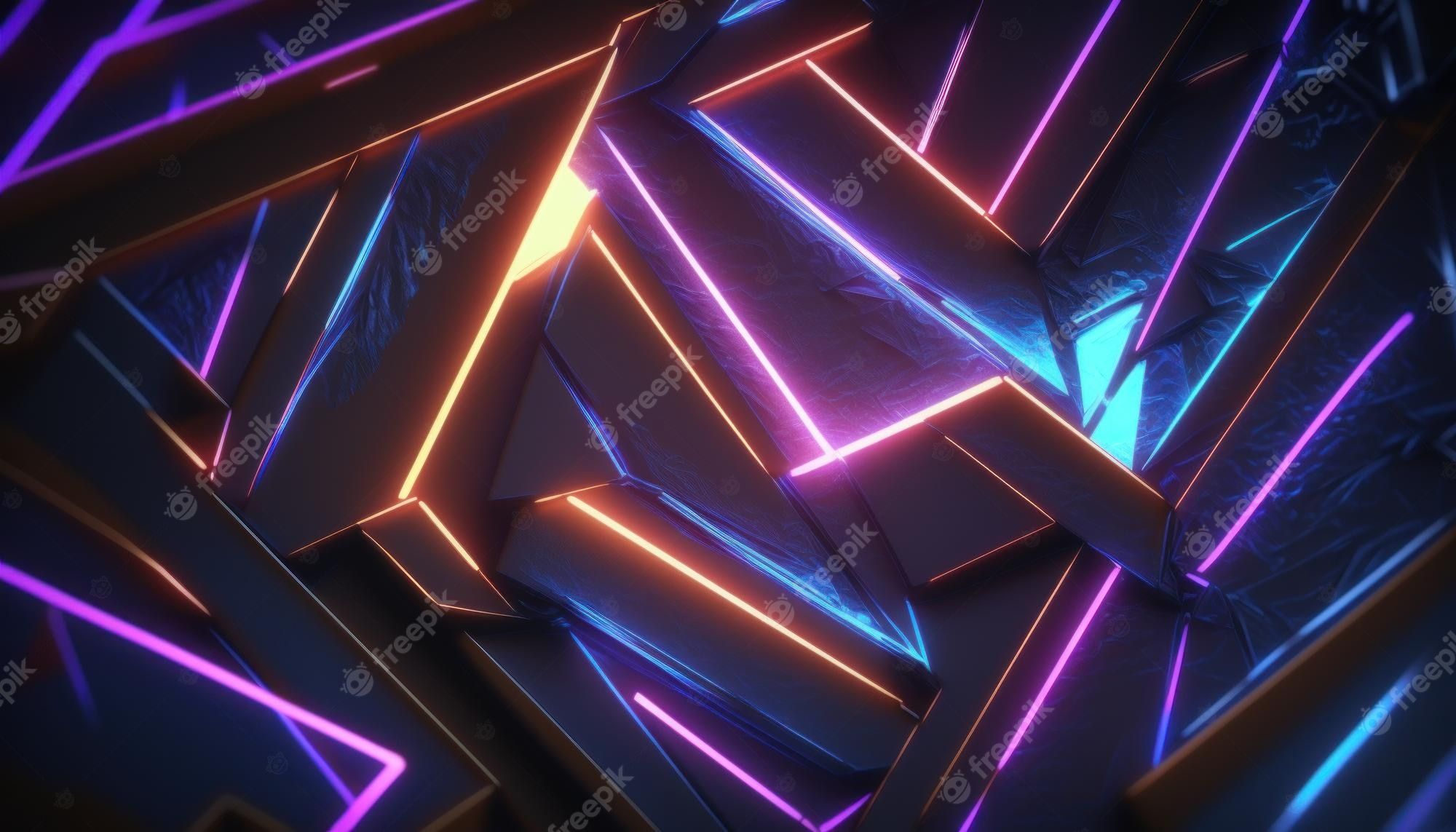 2000x1143 Neon Lights Wallpaper Image