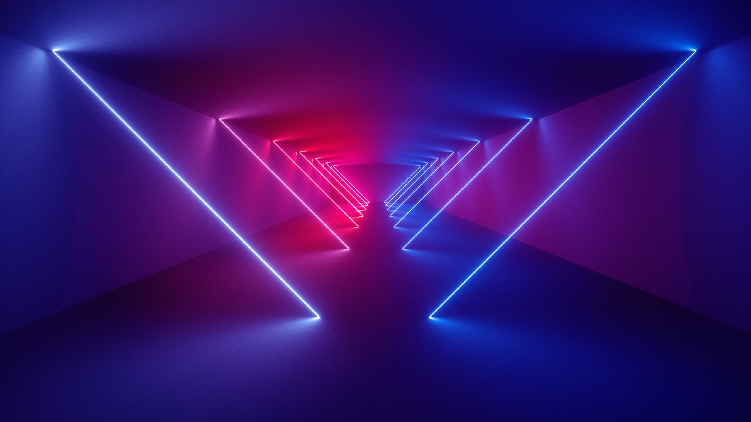 2560x1440 Wallpaper / abstract, lights, neon, neon glow free download