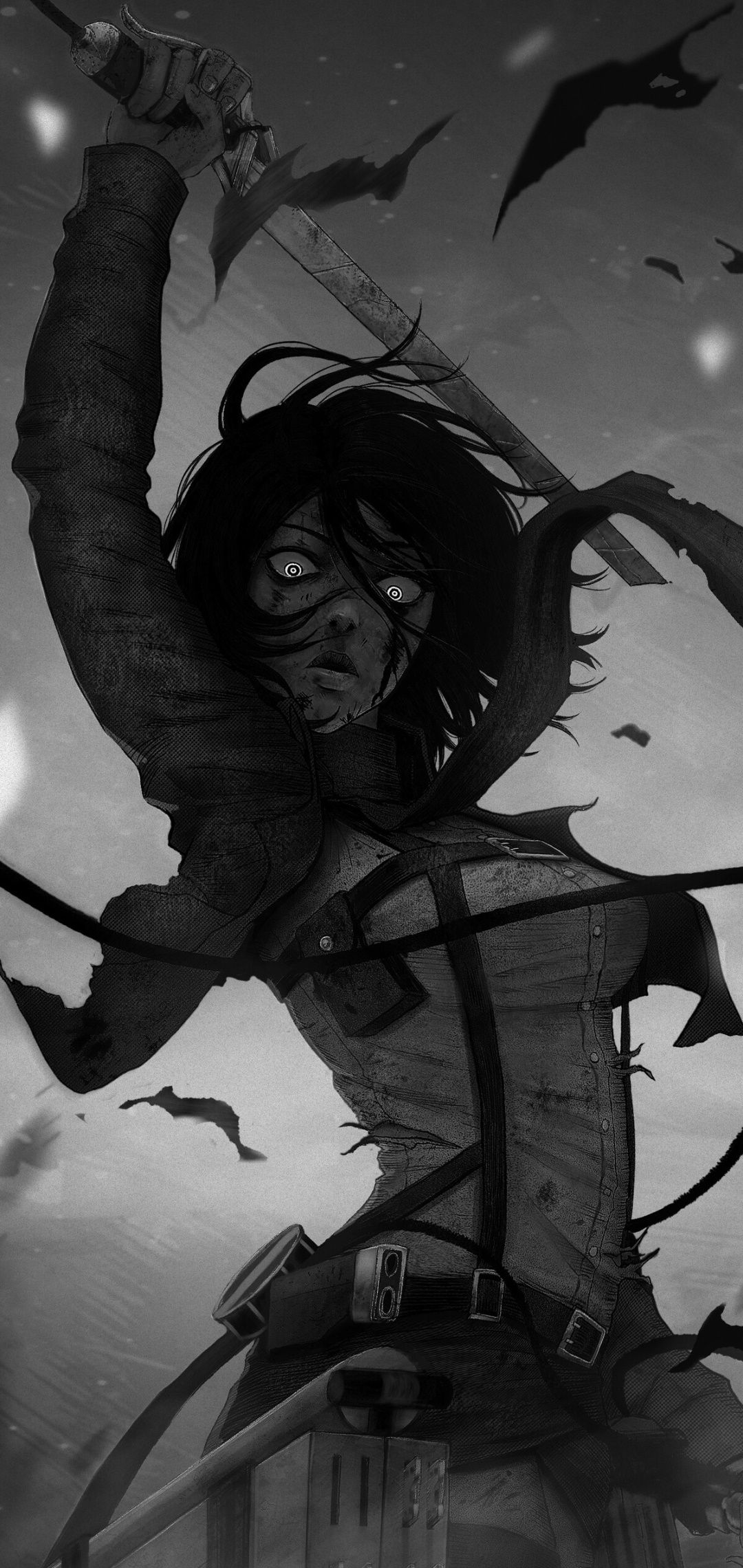 1080x2280 Wallpaper / Anime Attack On Titan Phone Wallpaper, Mikasa Ackerman, 1080x2280 free download