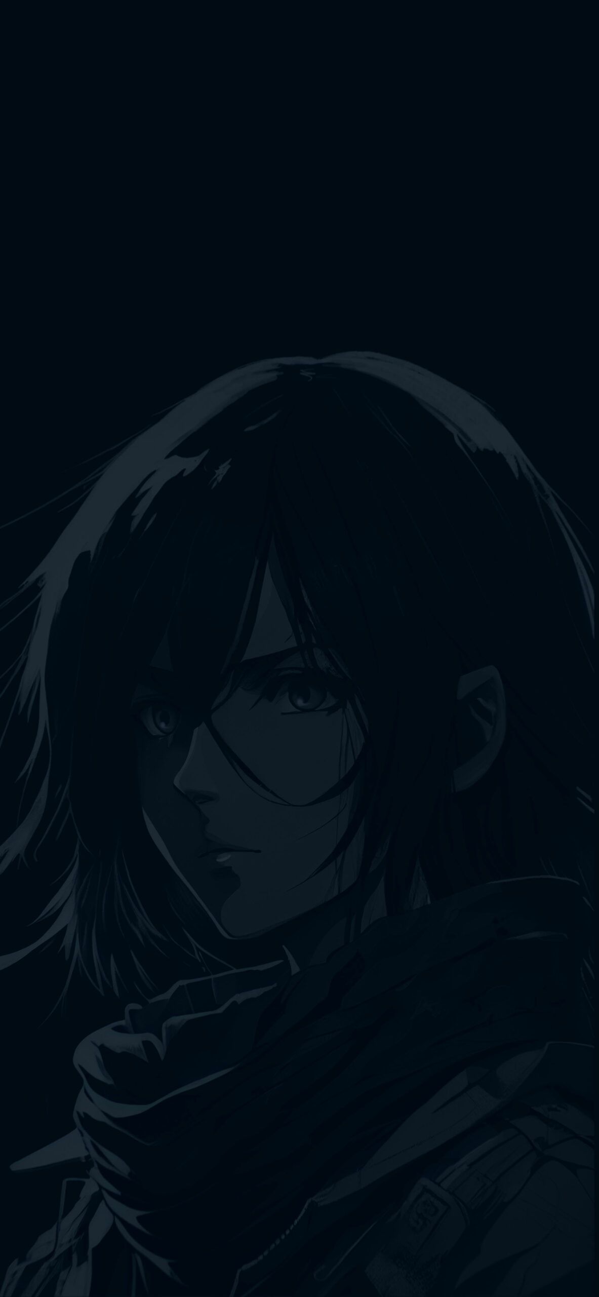 1183x2560 AoT Mikasa Ackerman Aesthetic Wallpaper