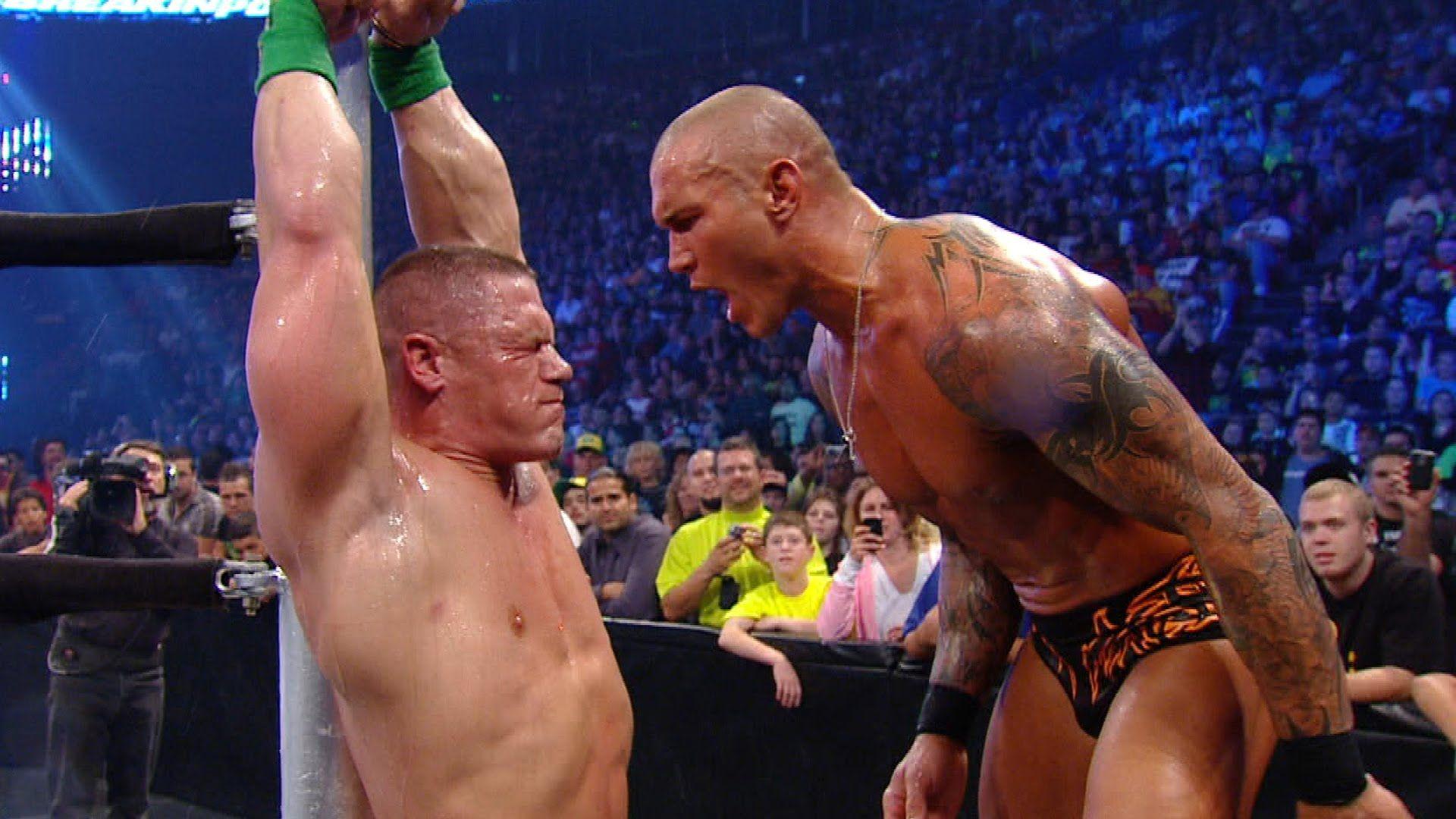 1920x1080 Randy Orton & John Cena. WWF Old School