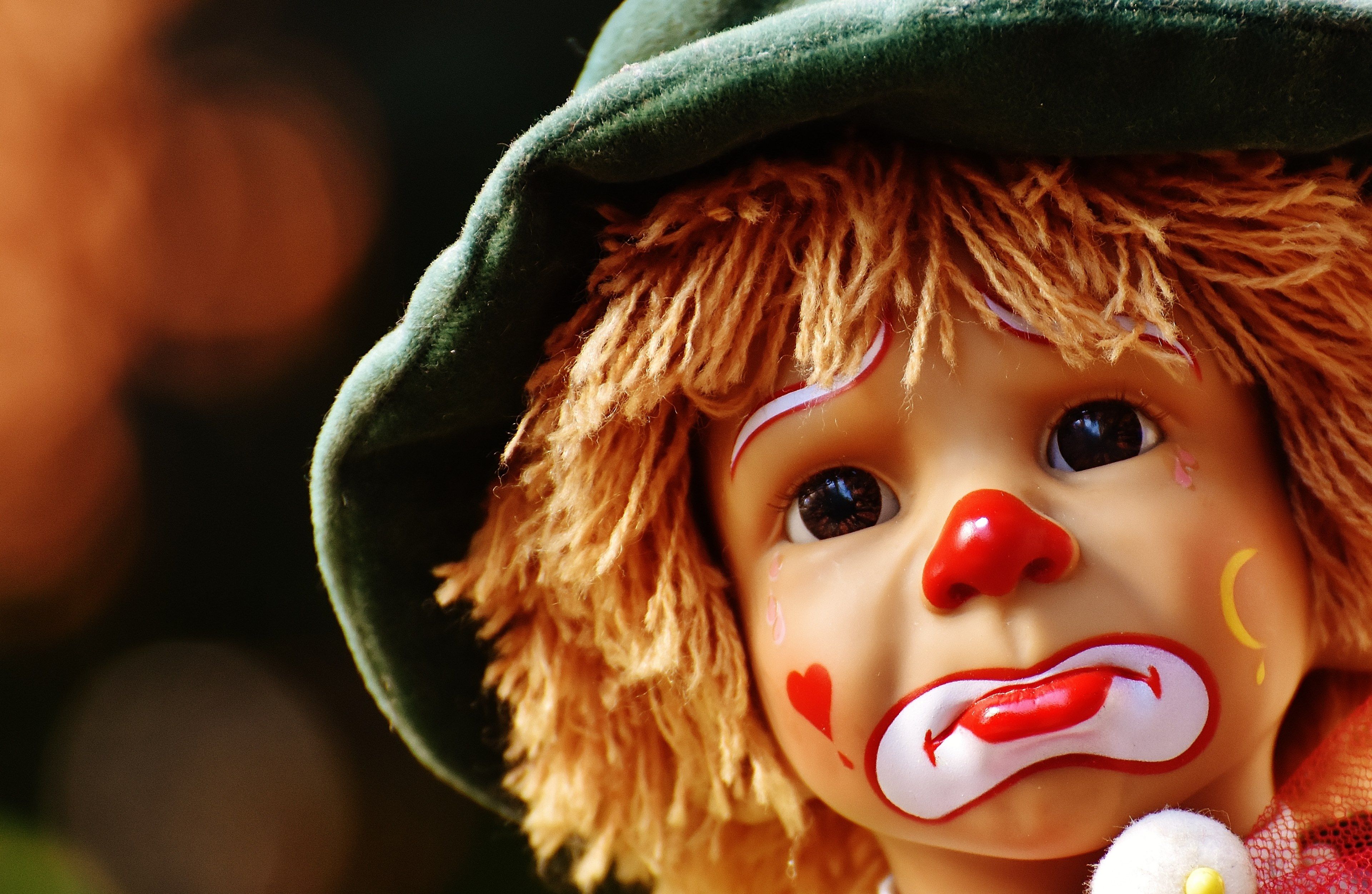 3840x2502 Wallpaper / doll clown sad colorful sweet funny toys 4k wallpaper free download