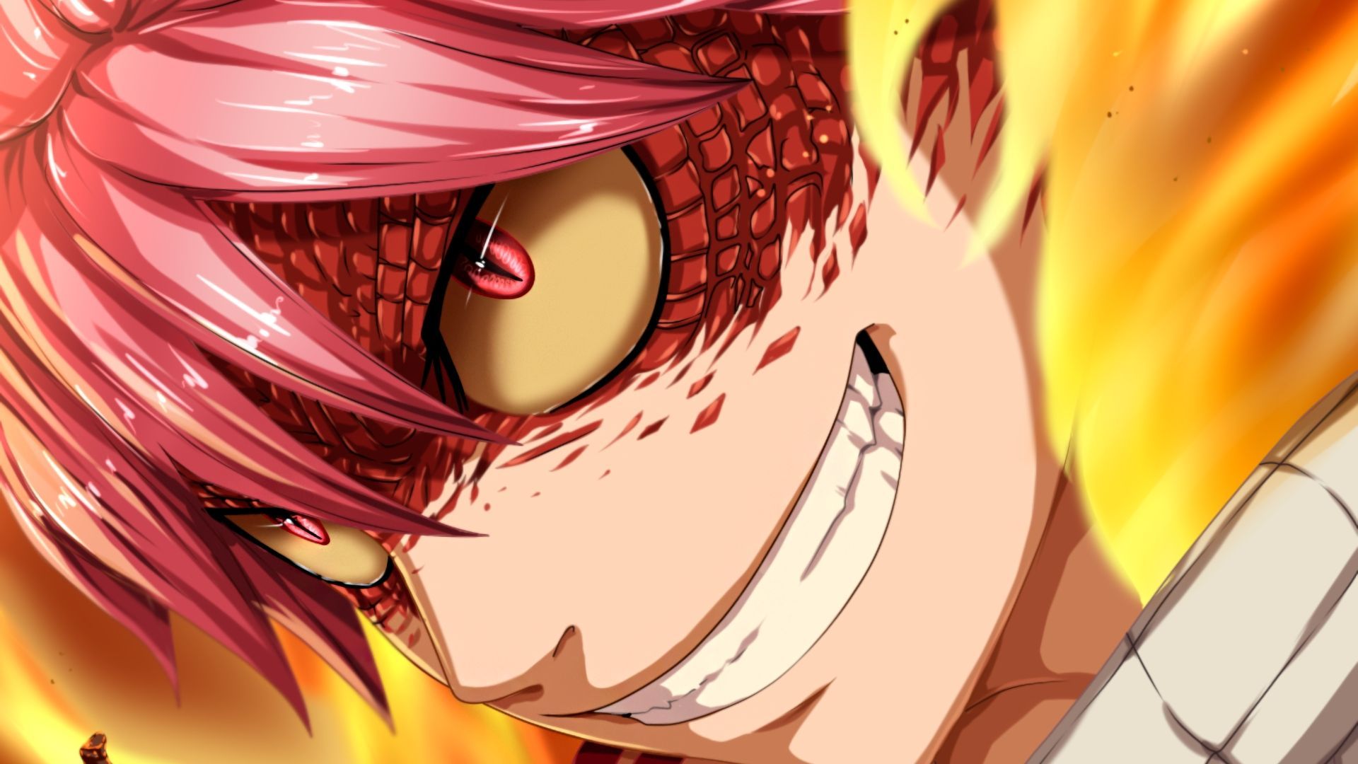 1920x1080 Desktop Wallpaper Anime Boy, Natsu Dragneel, Face, HD Image, Picture, Background, P8ea61