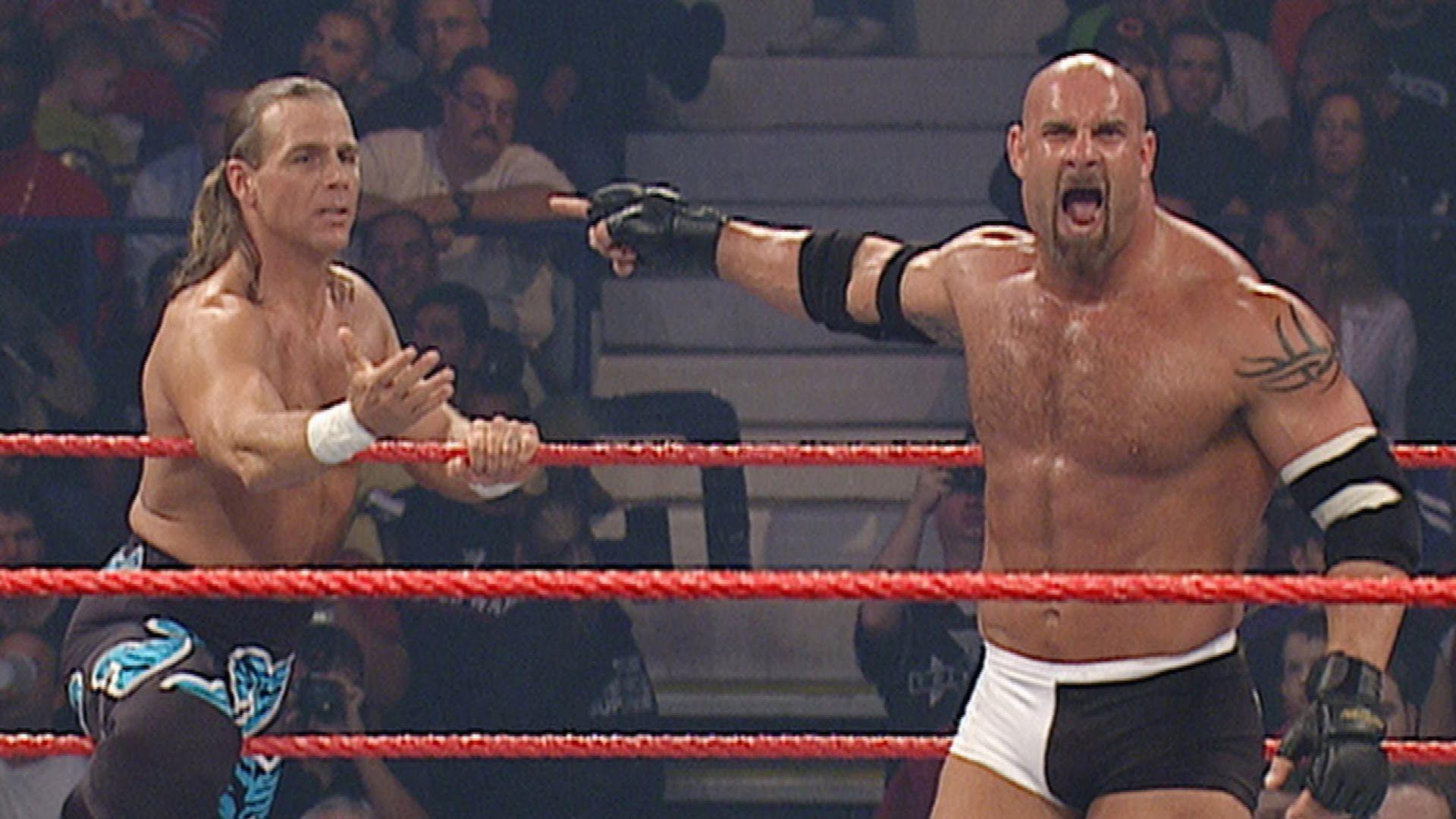 1920x1080 Goldberg & Shawn Michaels. WWF Old School