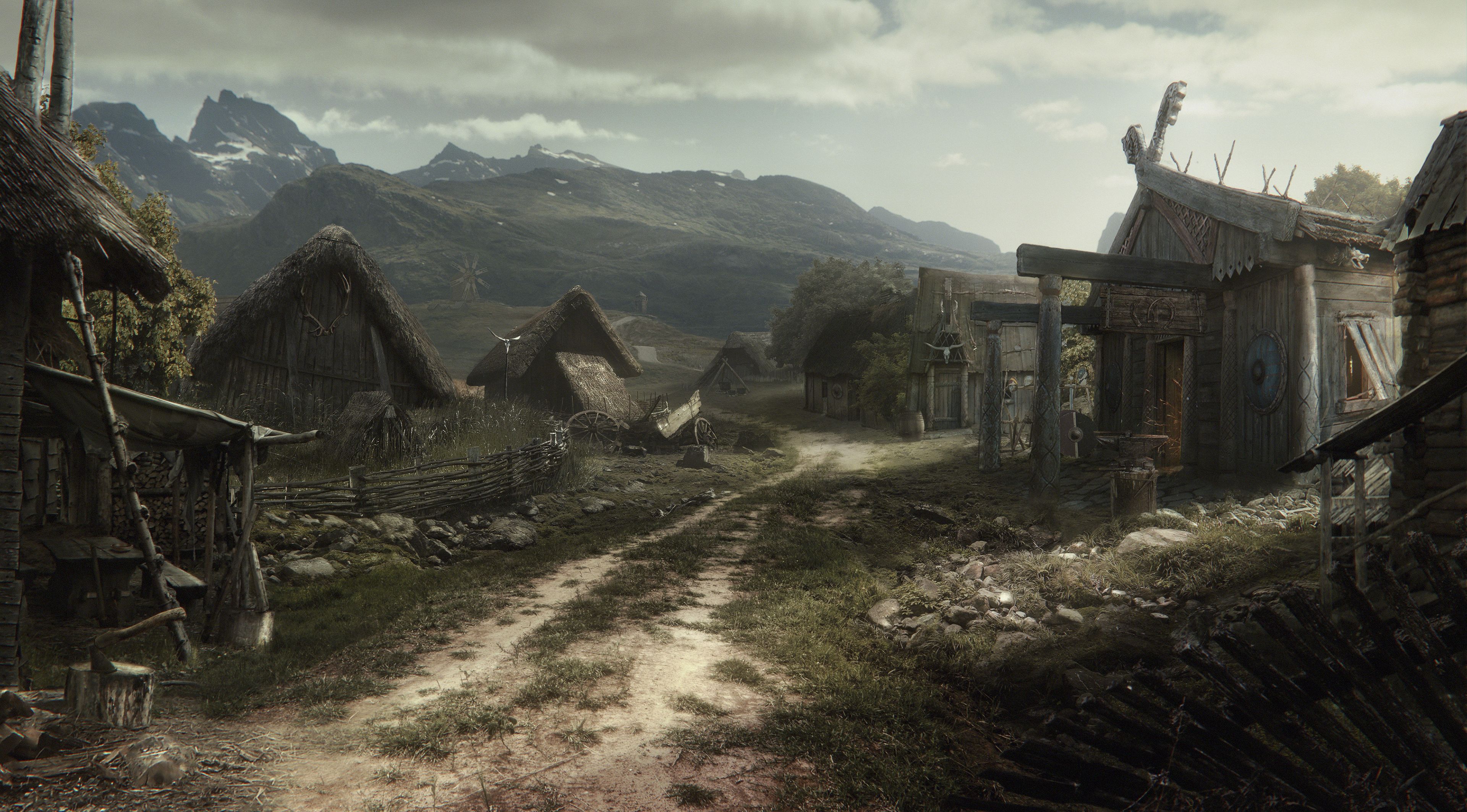 3840x2128 Viking Village