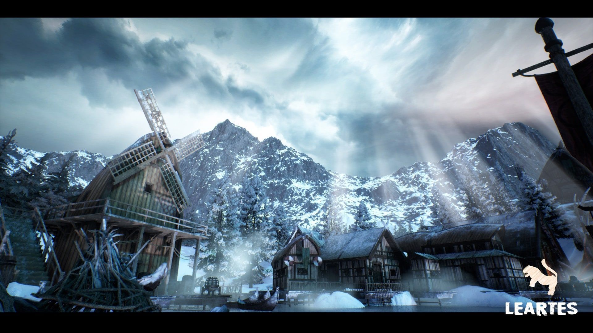 1920x1080 Viking Village Environment Megapack ( Viking Modular Viking Village Viking ) in Environments