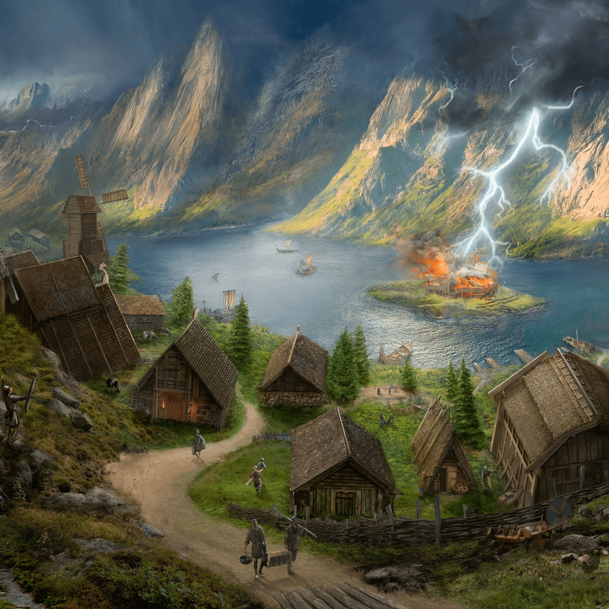 1200x1200 Norse city builder Land of the Vikings looks like it could scratch your Banished itch