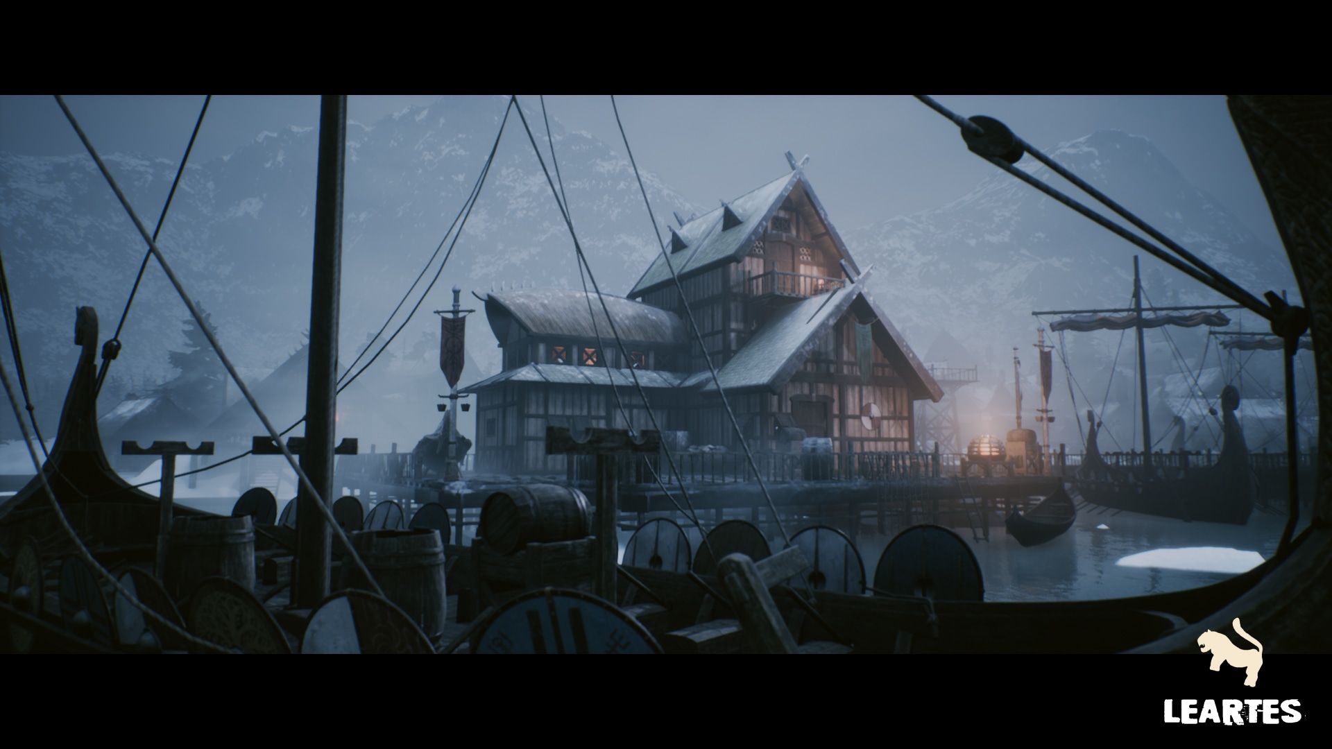 1920x1080 Viking Village Environment Megapack ( Viking Modular Viking Village Viking ) in Environments
