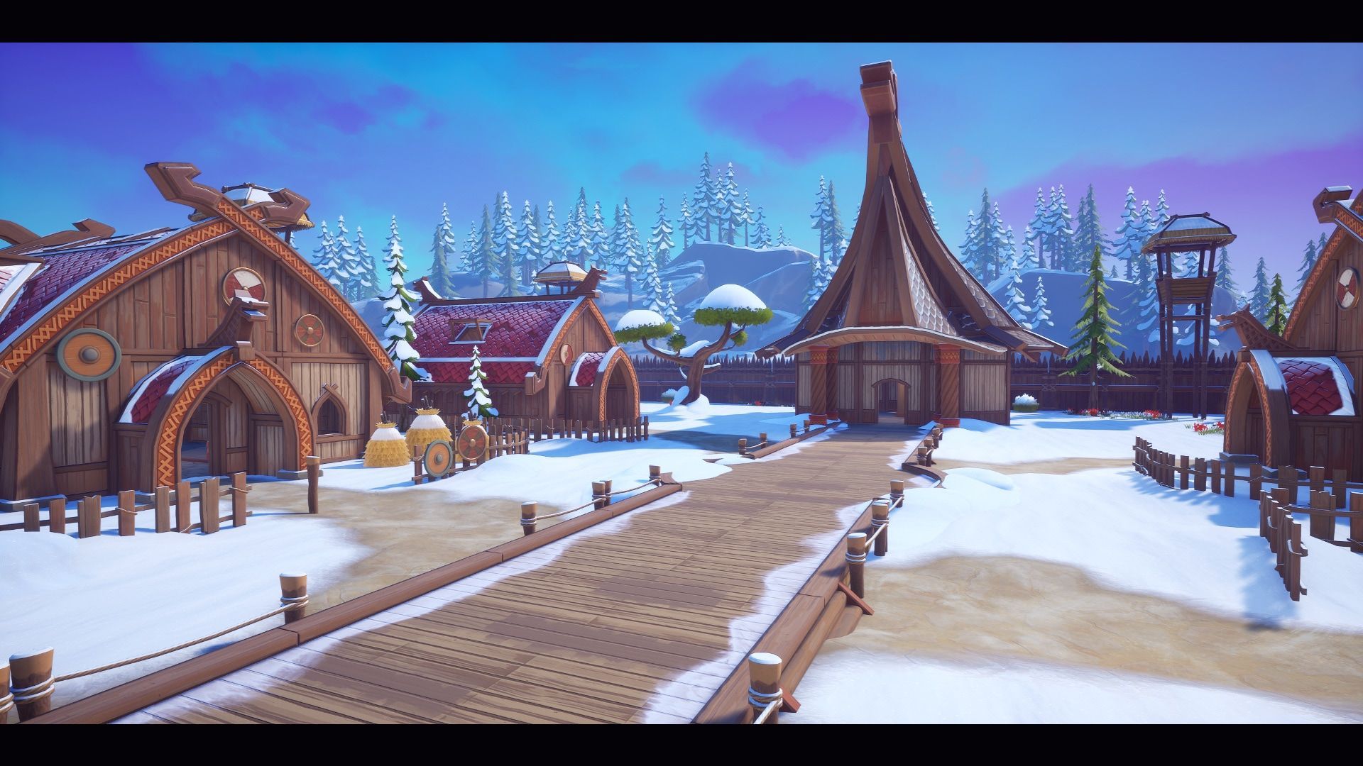 1920x1080 Stylized Viking Village in Environments
