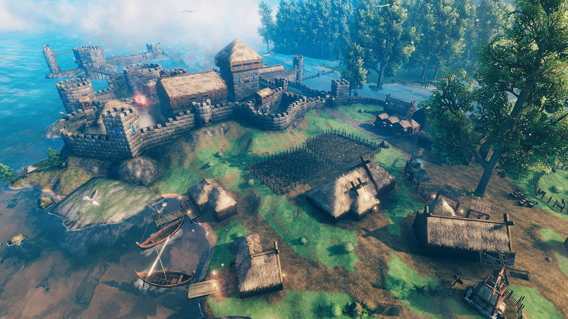 1920x1080 Download Valheim Viking Fortress Wallpaper