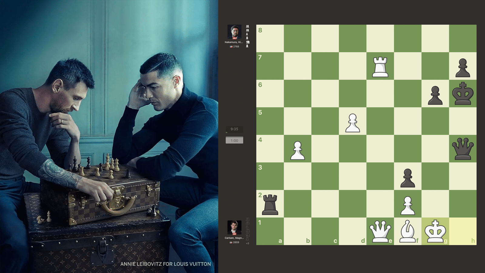 The incredible hidden details you missed in Ronaldo and Messi's viral chess  photo 